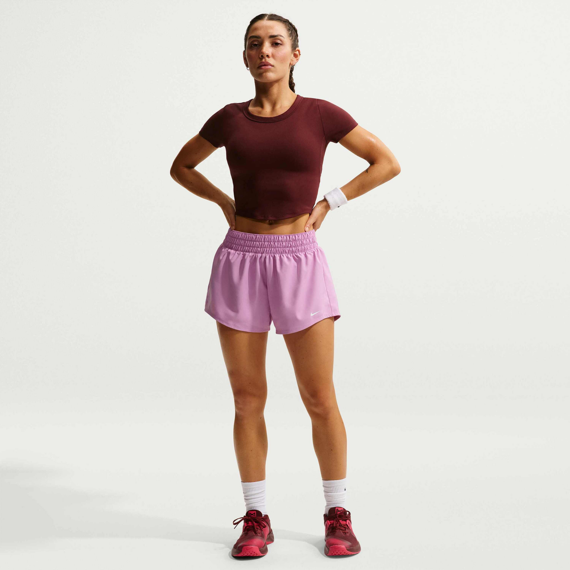 NIKE, Women's Dri-fit Mid-rise 8cm (approx.) Brief-lined Shorts One
