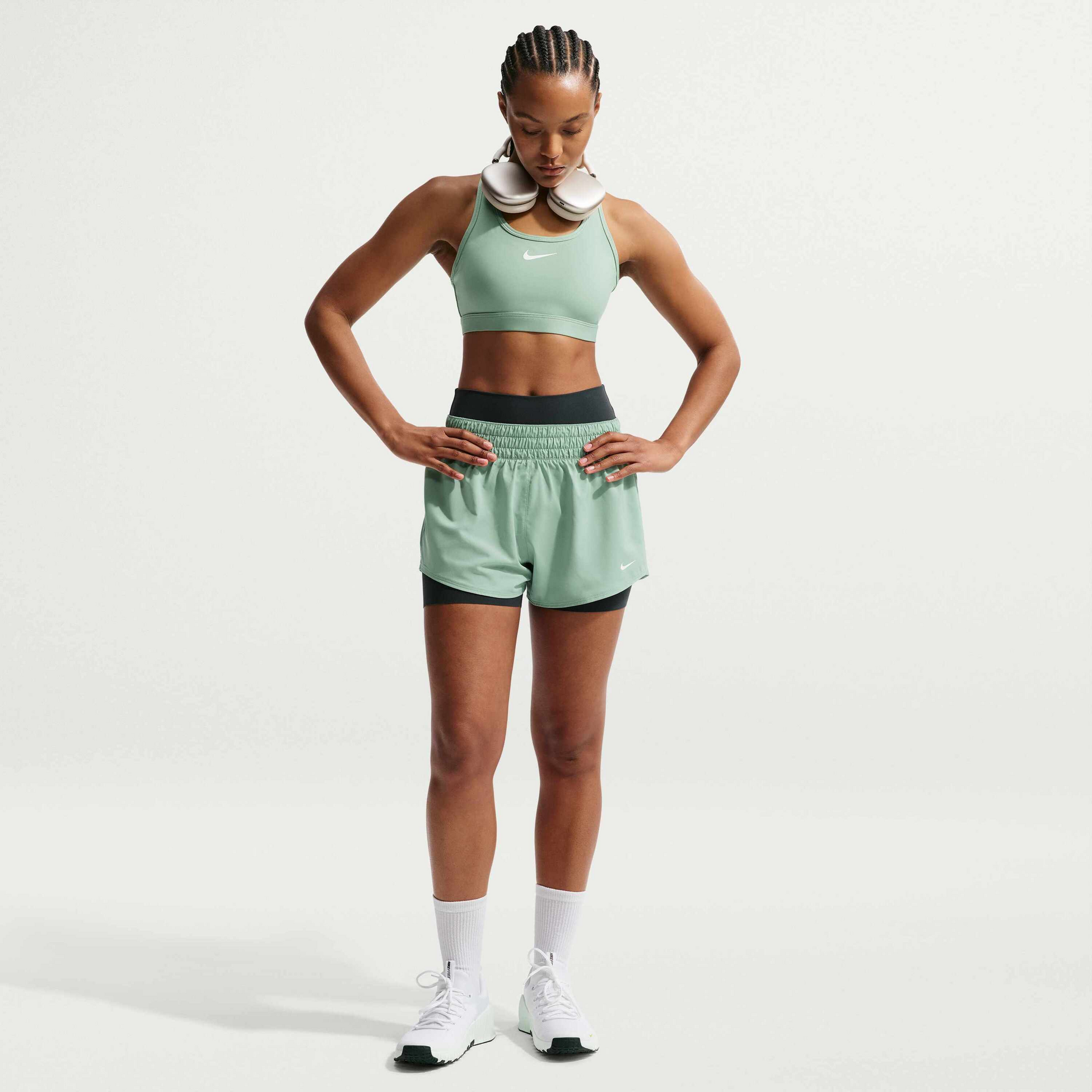 NIKE, Women's Dri-fit Mid-rise 8cm (approx.) Brief-lined Shorts One