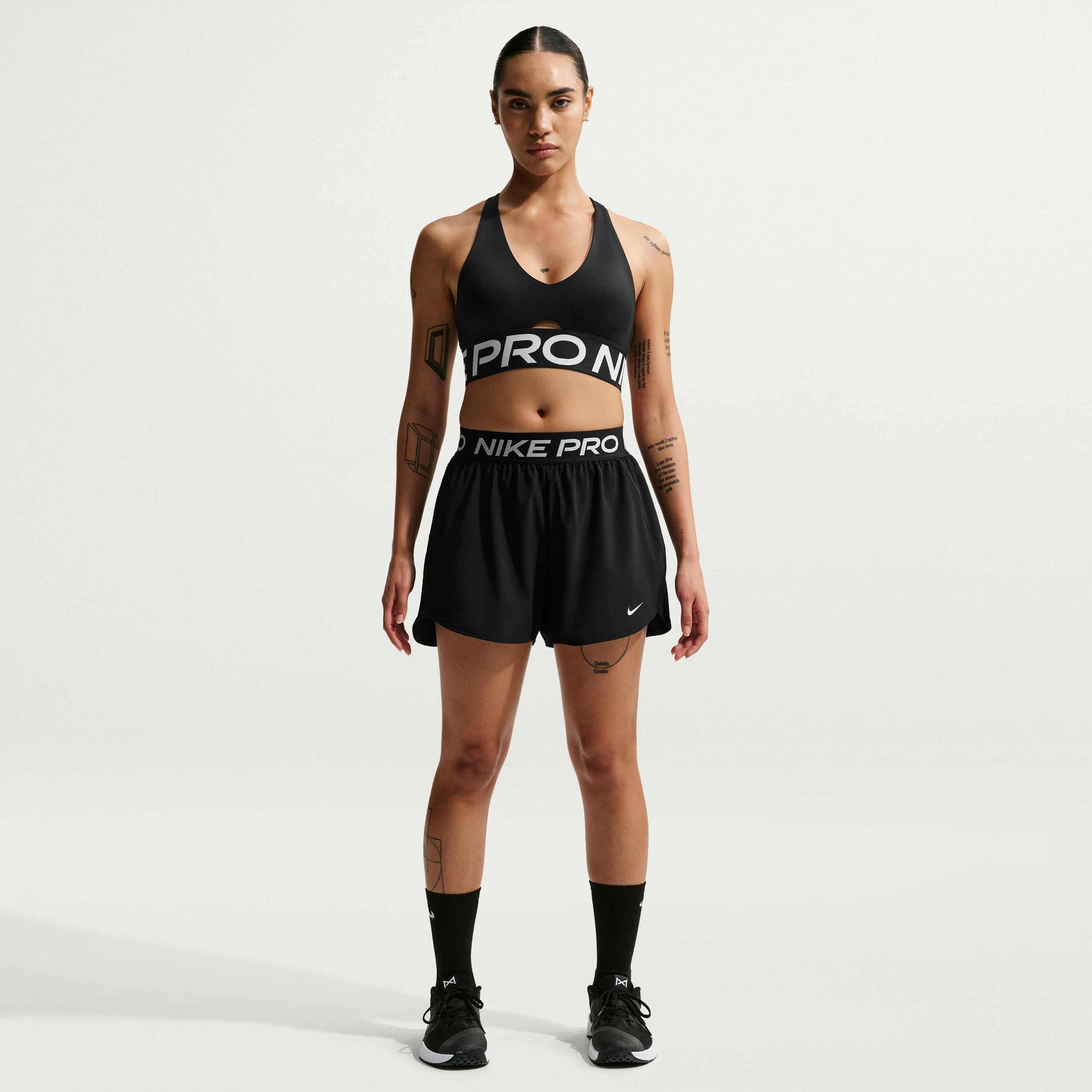 NIKE, Women's Dri-fit Mid-rise Brief-lined 7.5cm (approx.) Woven Shorts Pro