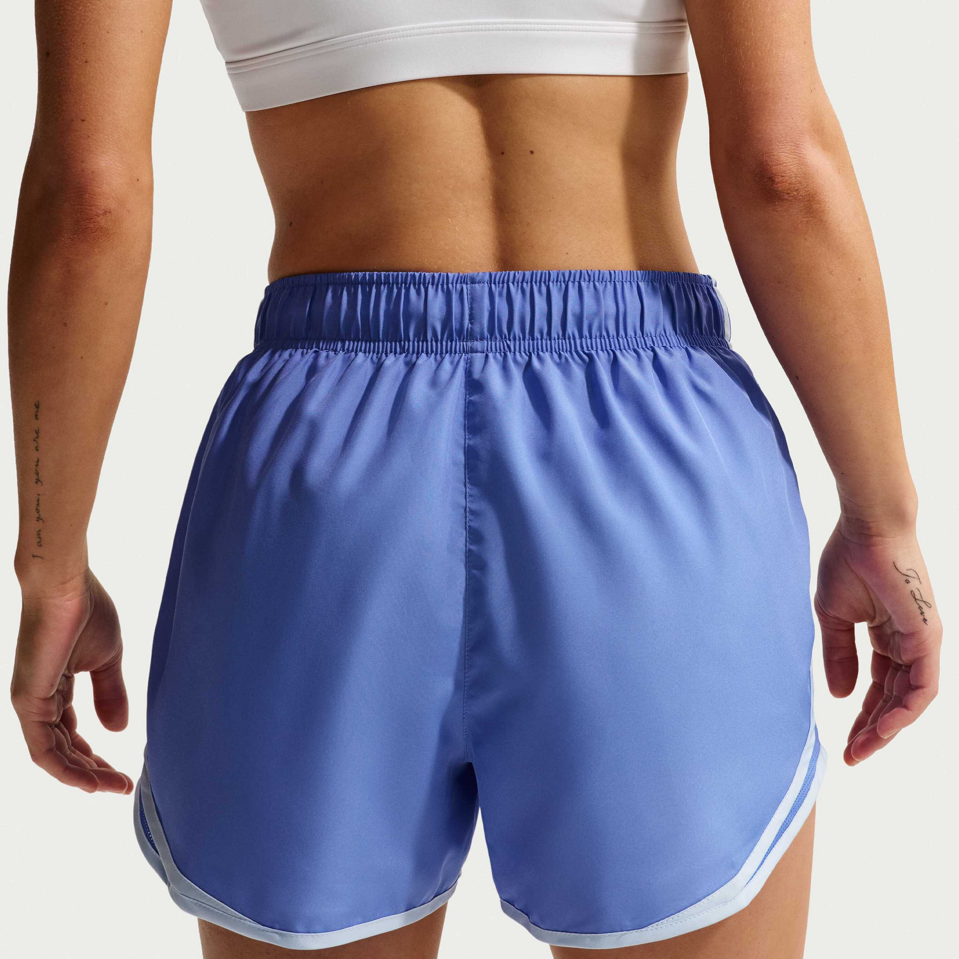 NIKE, Women's Dri-fit Mid-rise Brief-lined Running Shorts Tempo