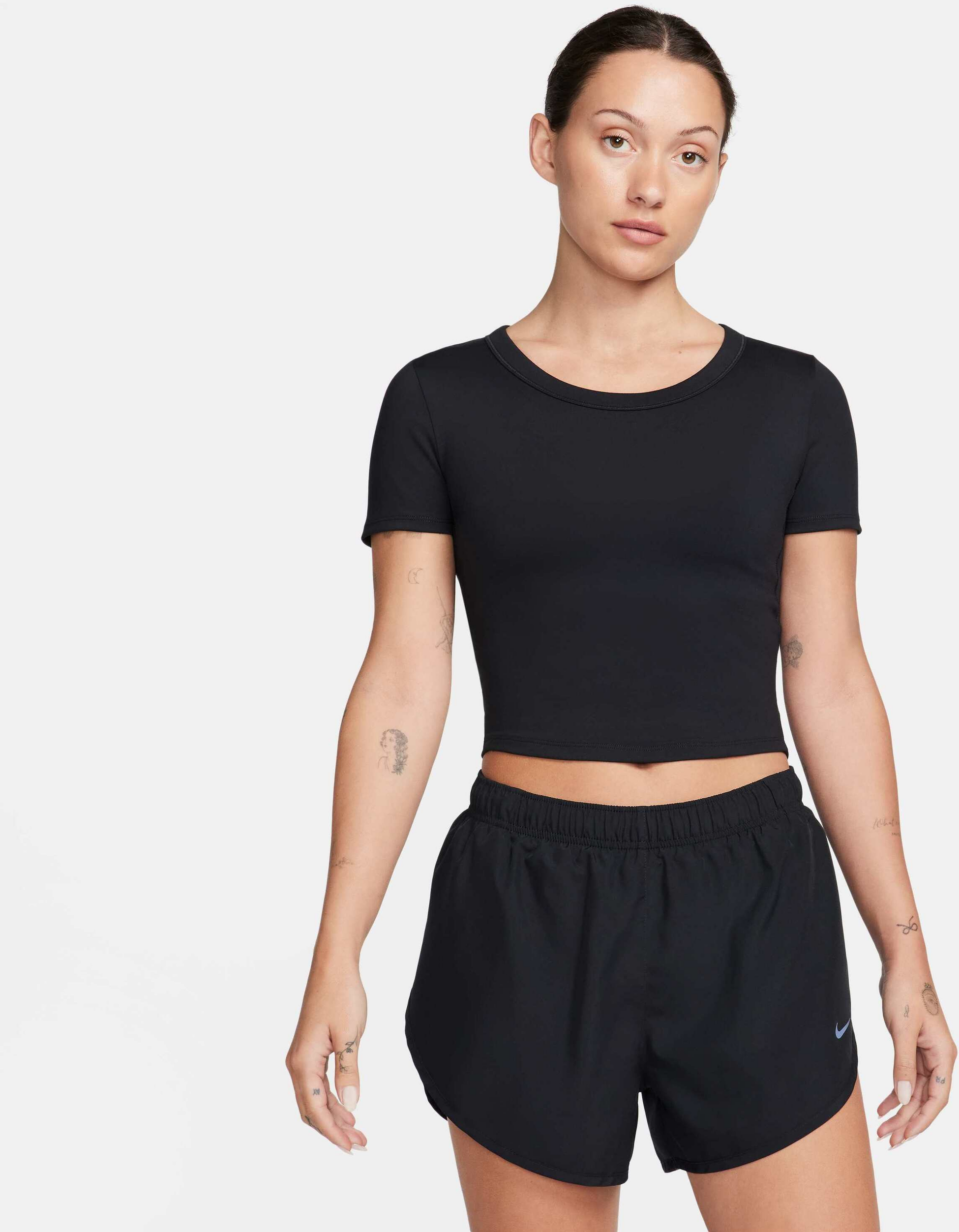 NIKE, Women's Dri-fit Short-sleeve Cropped Top One Fitted