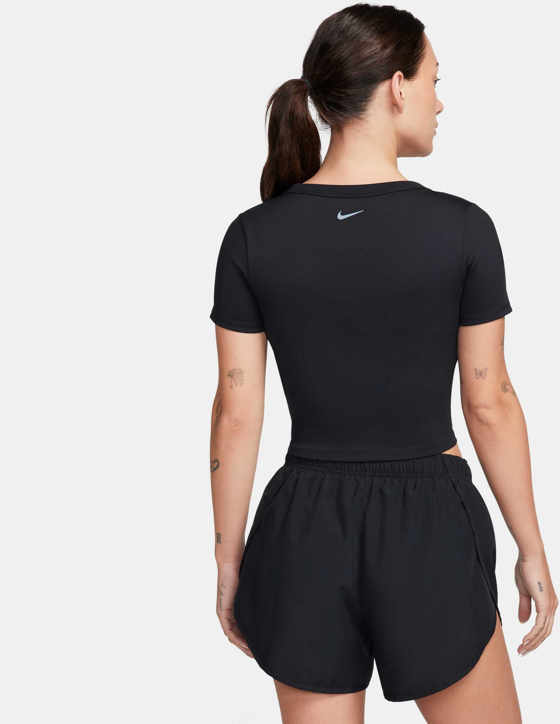 NIKE, Women's Dri-fit Short-sleeve Cropped Top One Fitted