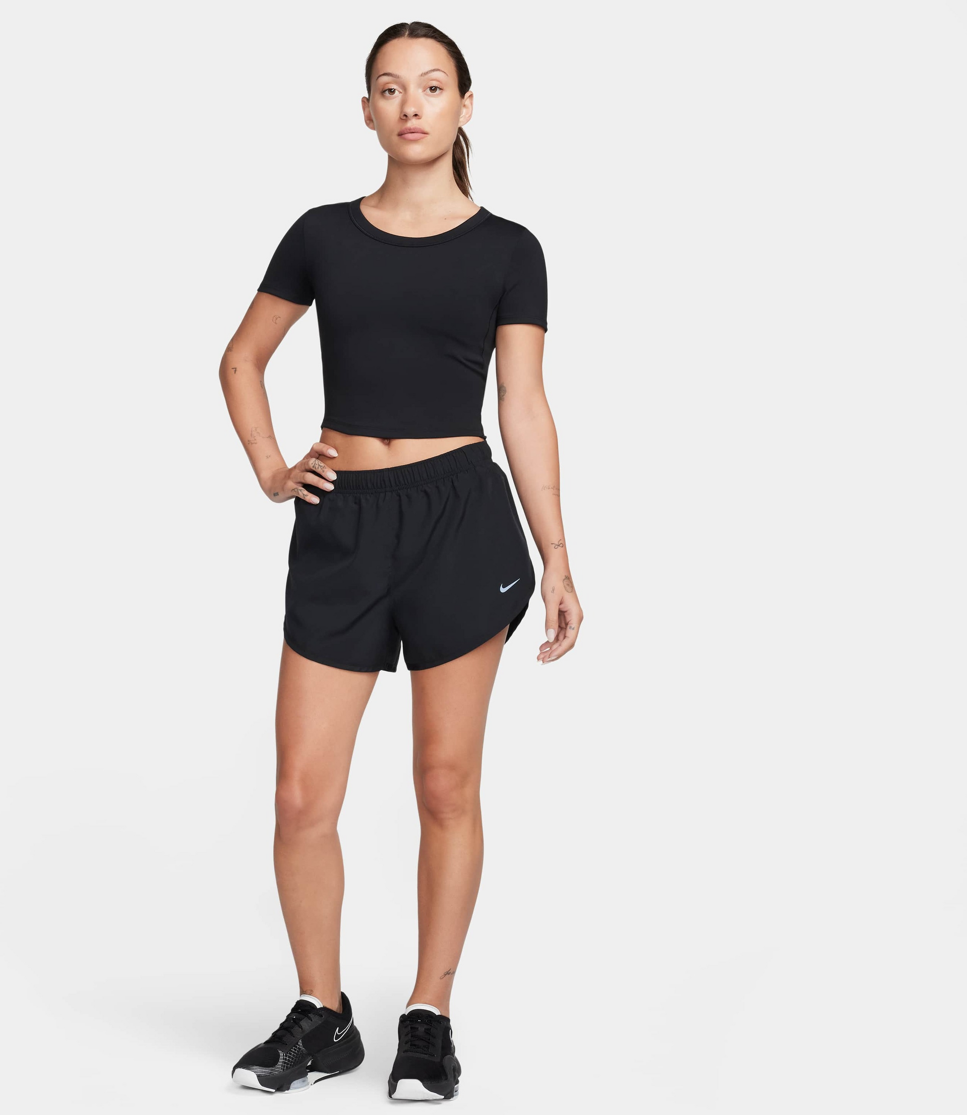 NIKE, Women's Dri-fit Short-sleeve Cropped Top One Fitted