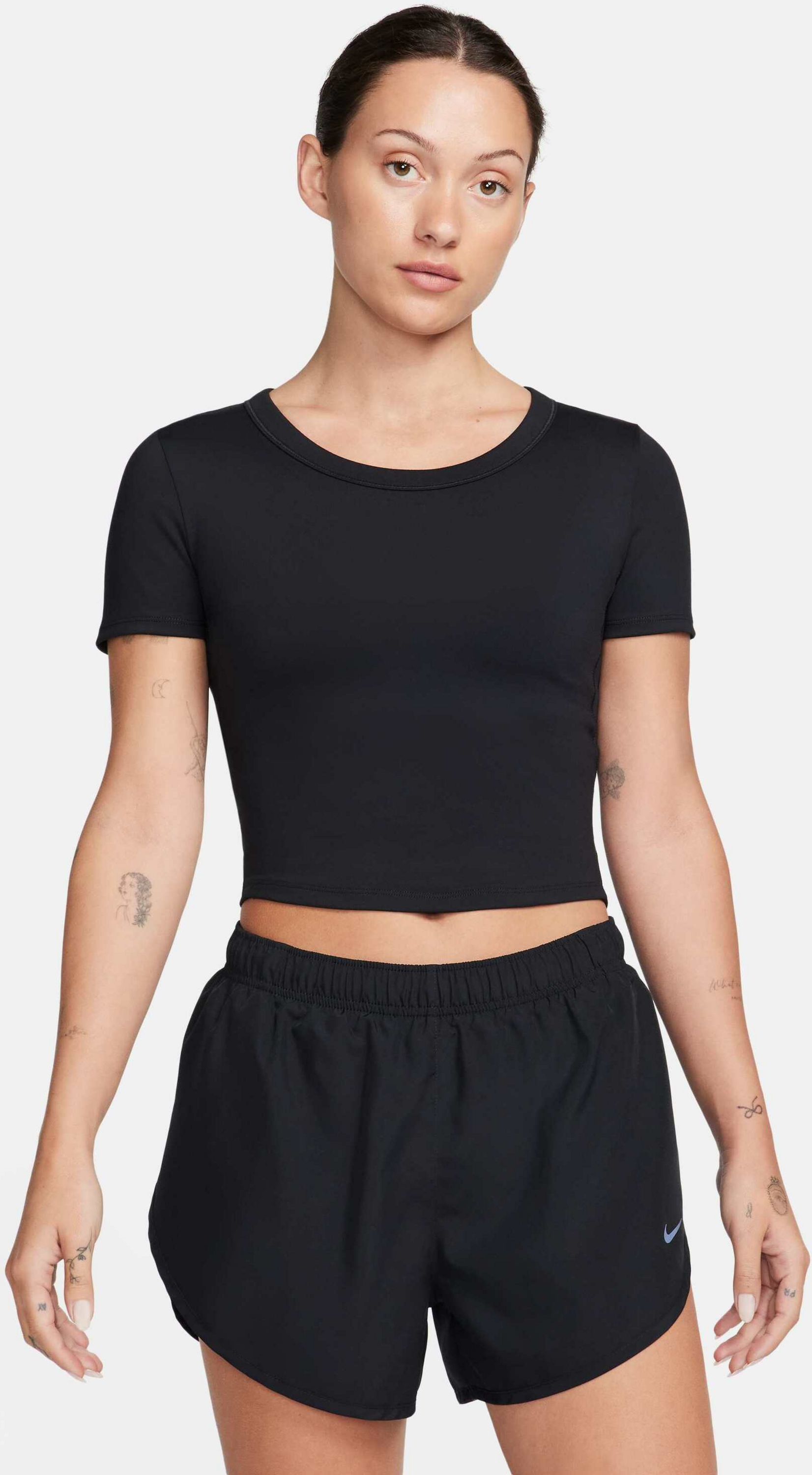 NIKE, Women's Dri-fit Short-sleeve Cropped Top One Fitted