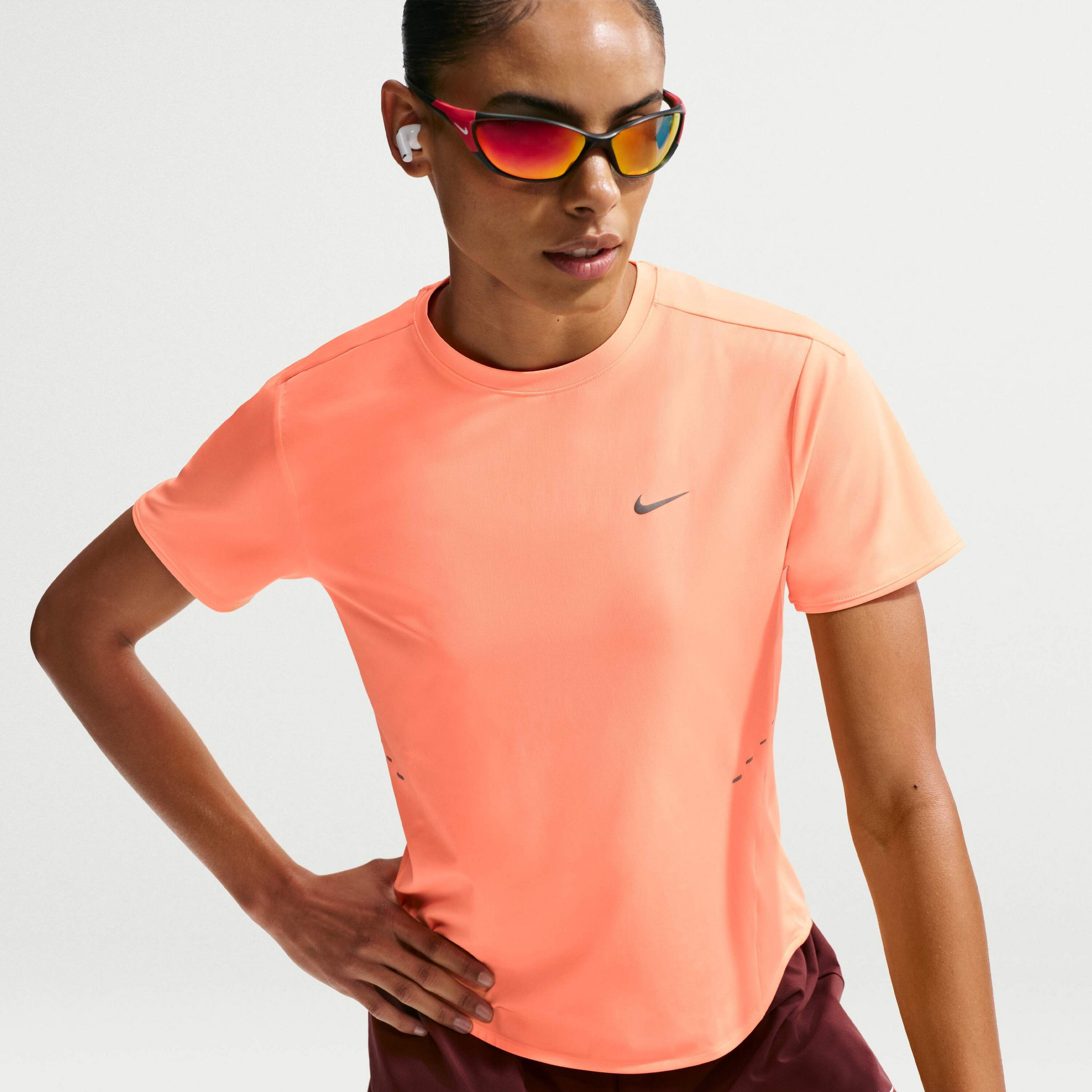NIKE, Women's Dri-fit Short-sleeve Running Top Swift