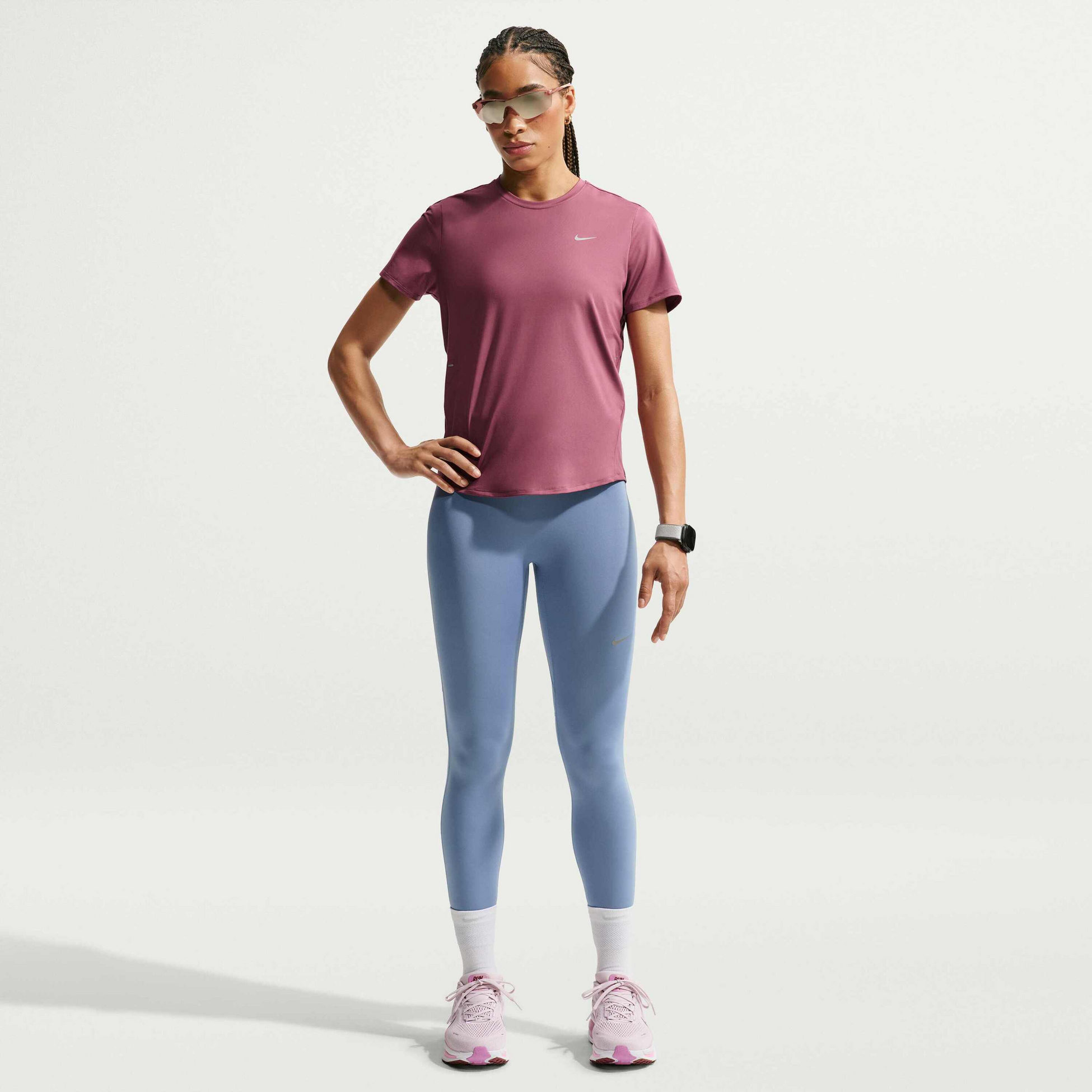 NIKE, Women's Dri-fit Short-sleeve Running Top Swift