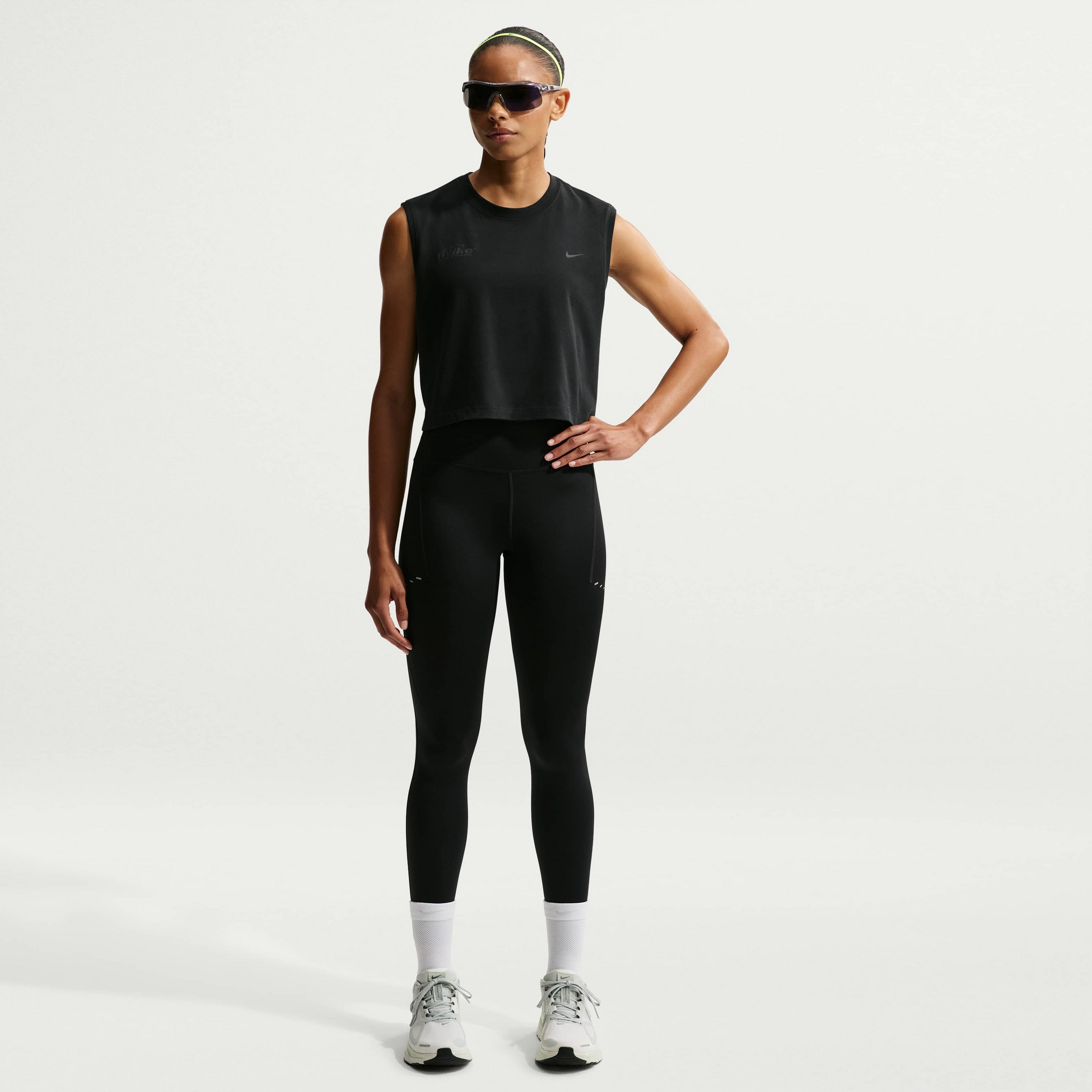 NIKE, Women's Dri-fit Sleeveless Running T-shirt Swift Butterfly