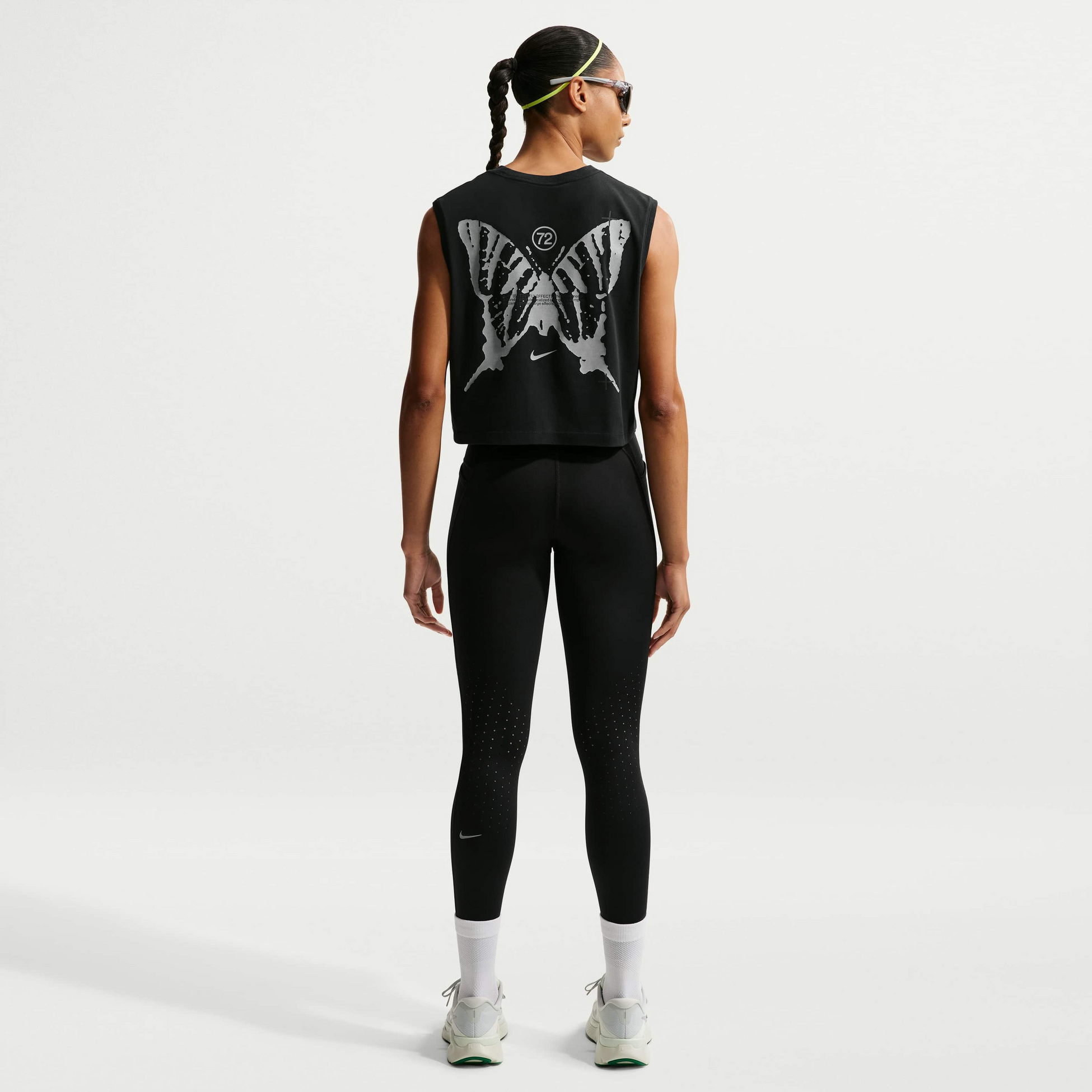 NIKE, Women's Dri-fit Sleeveless Running T-shirt Swift Butterfly