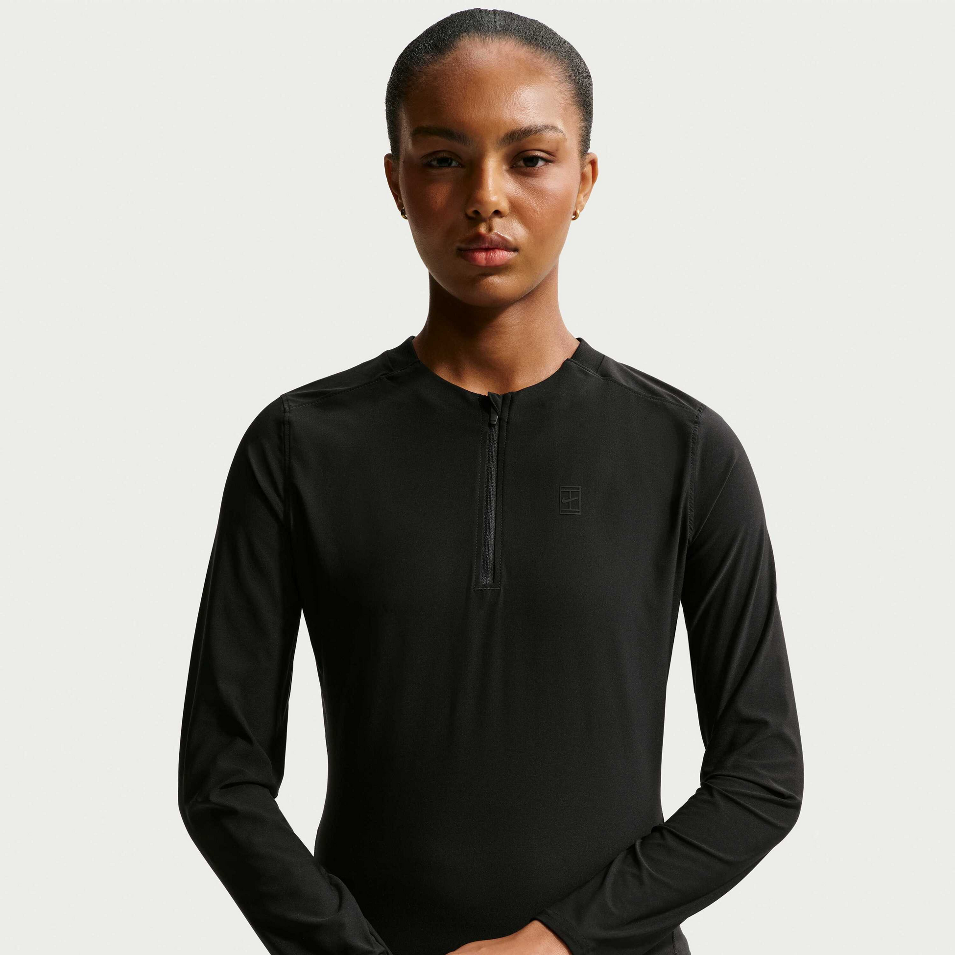 NIKE, Women's Dri-fit-mid Layer Tennis Top Nikecourt Advantage