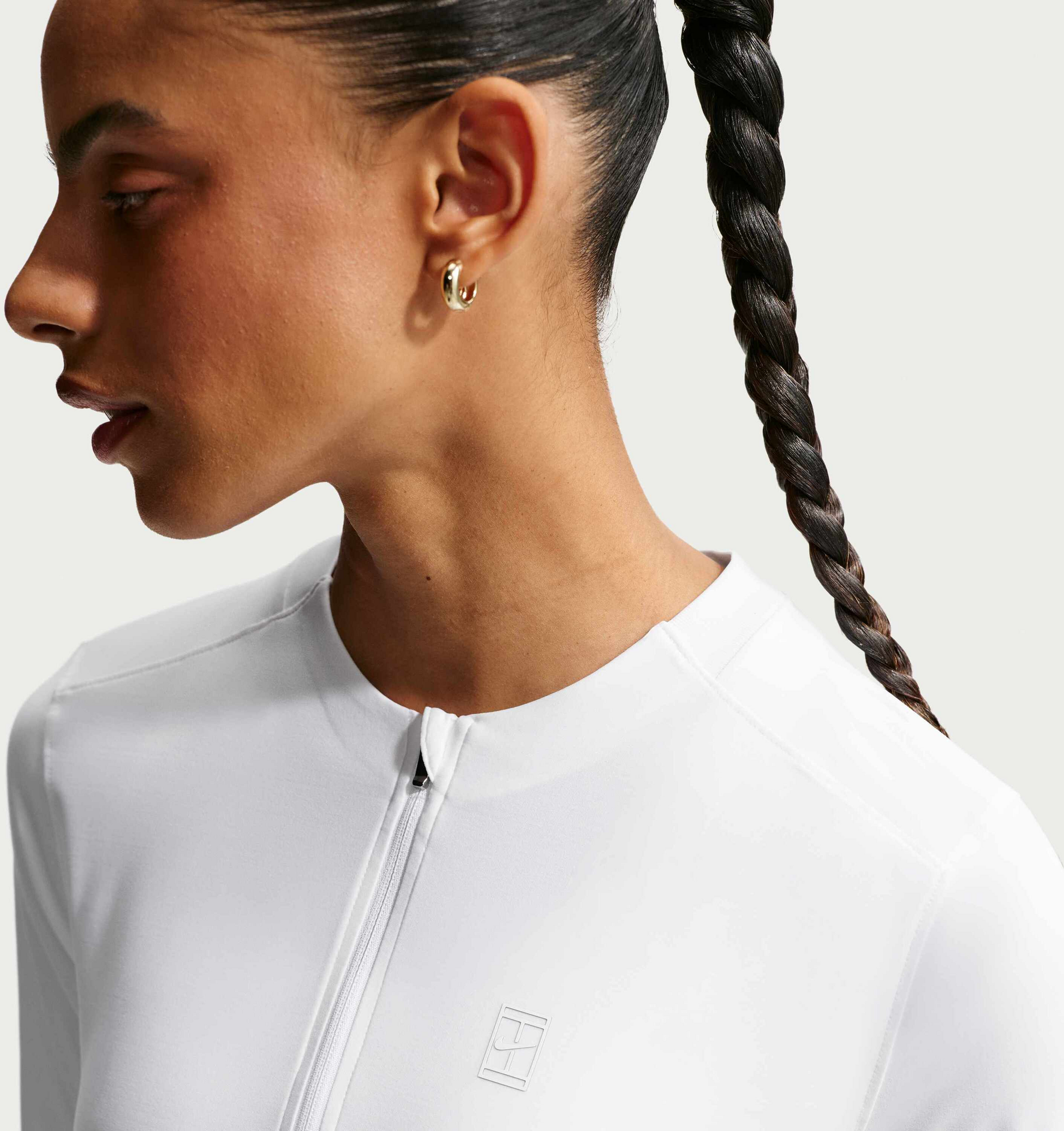 NIKE, Women's Dri-fit-mid Layer Tennis Top Nikecourt Advantage