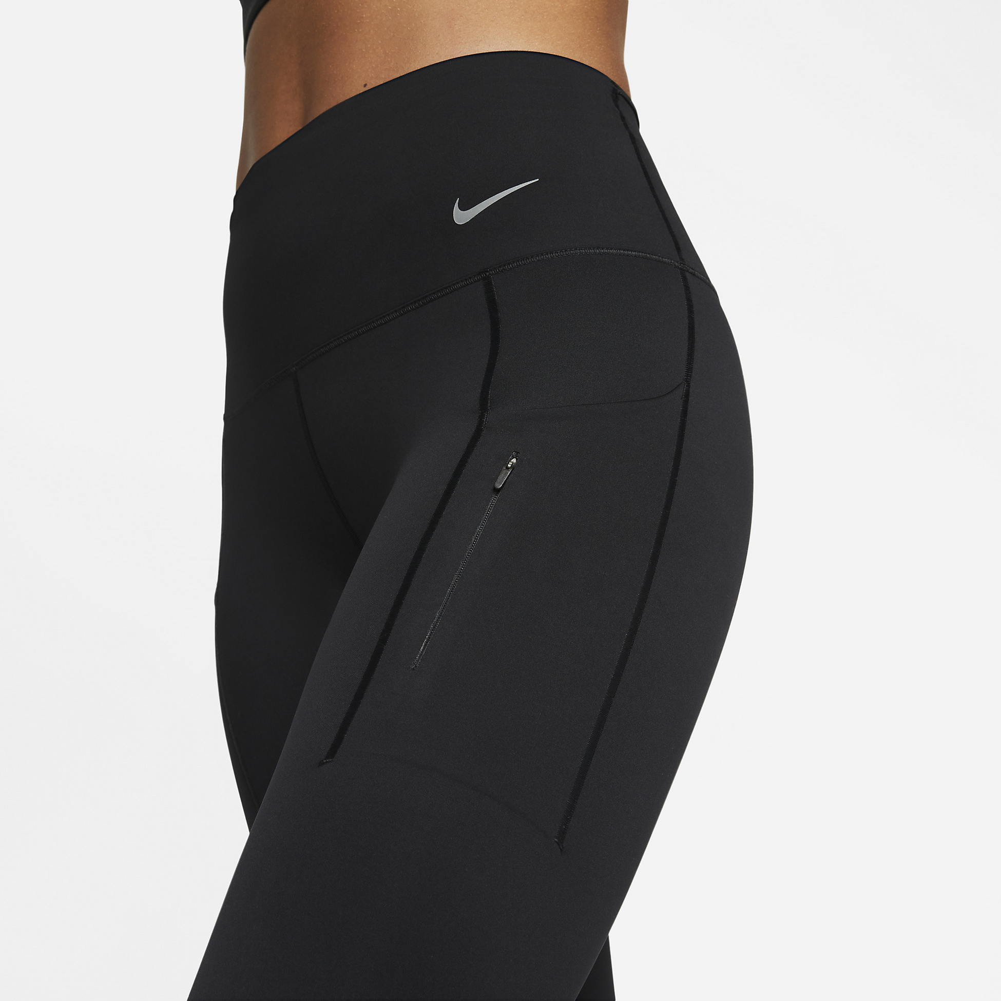 NIKE, Women's Firm-support High-waisted Full-length Leggings With Pockets Go