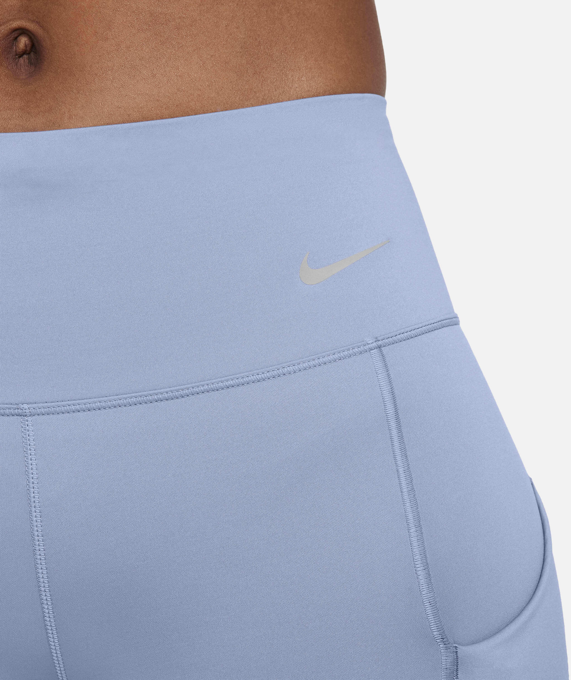 NIKE, Women's Firm-support Mid-rise 7/8 Leggings With Pockets Go