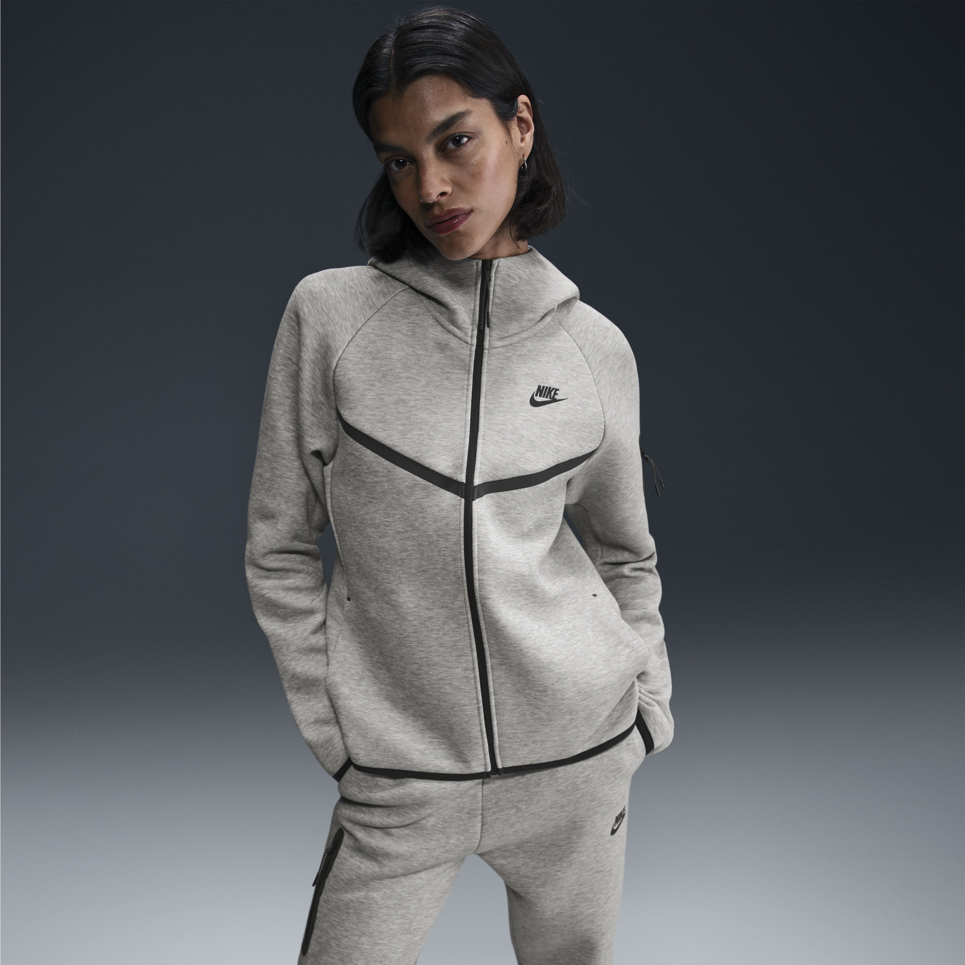 NIKE, Women's Full-zip Hoodie Sportswear Tech Fleece Windrunner