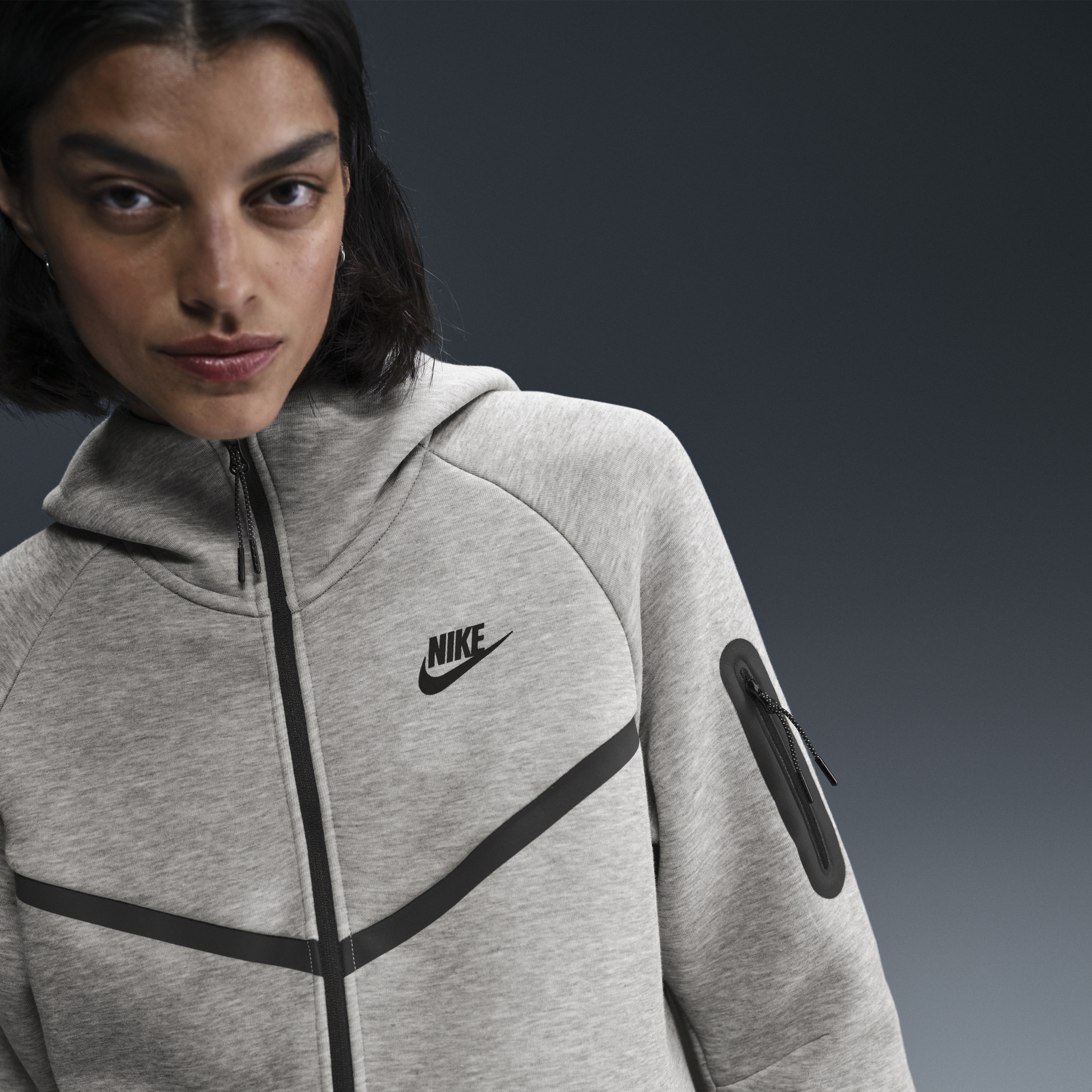 NIKE, Women's Full-zip Hoodie Sportswear Tech Fleece Windrunner