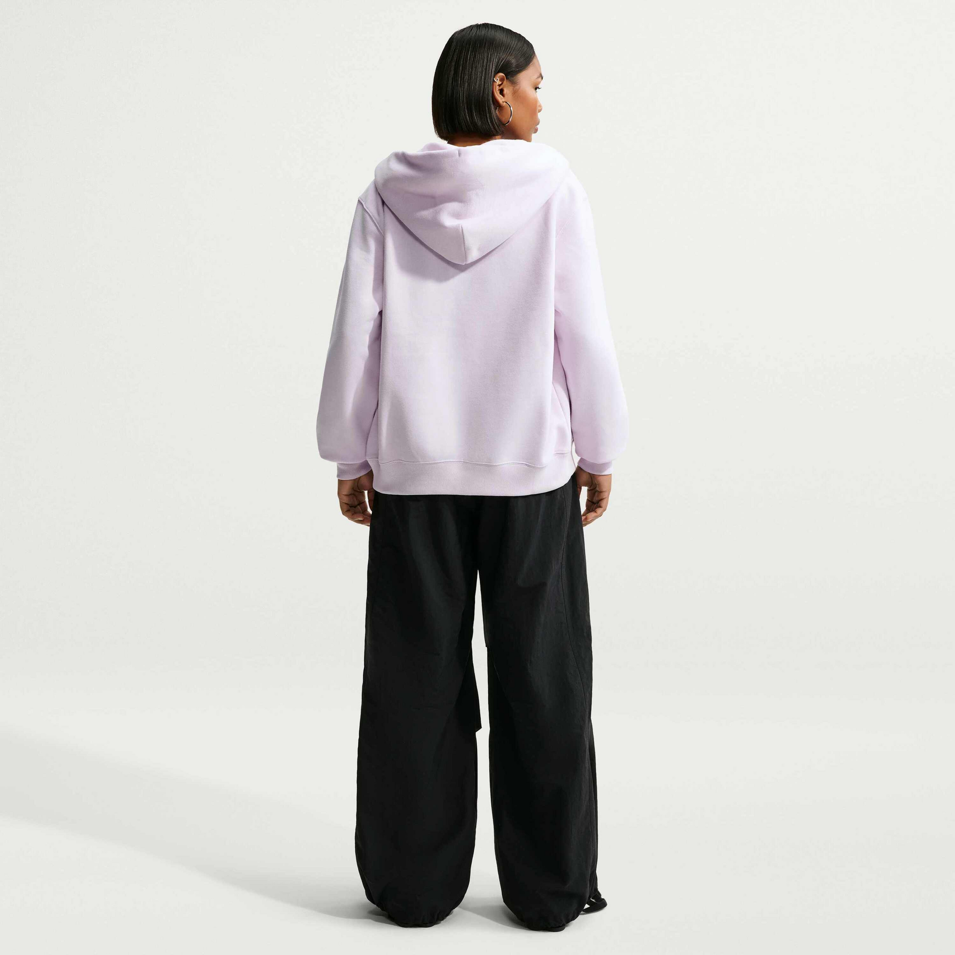 NIKE, Women's Full-zip Hoodie Studio Fleece Medium Weight