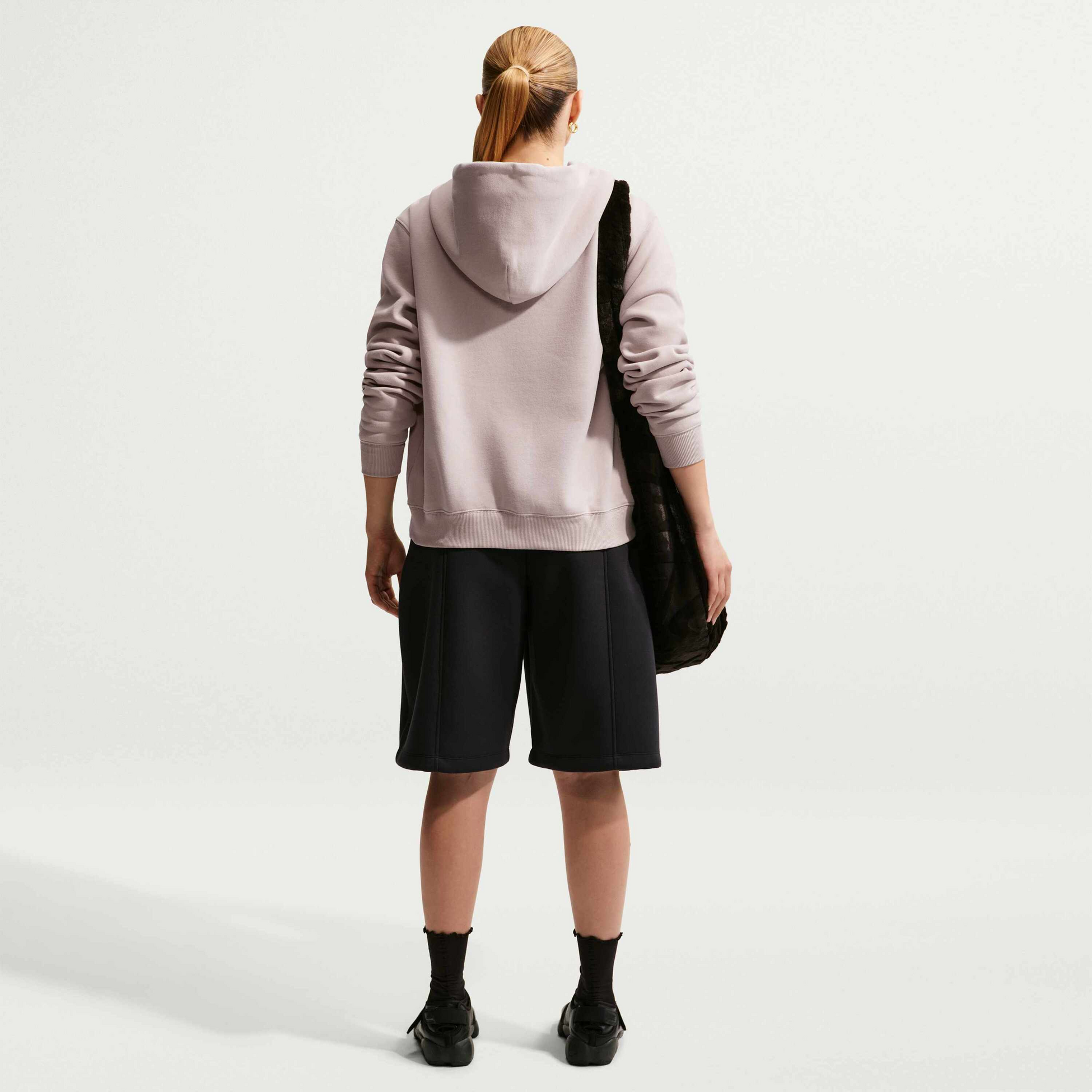 NIKE, Women's Full-zip Hoodie Studio Fleece Medium Weight