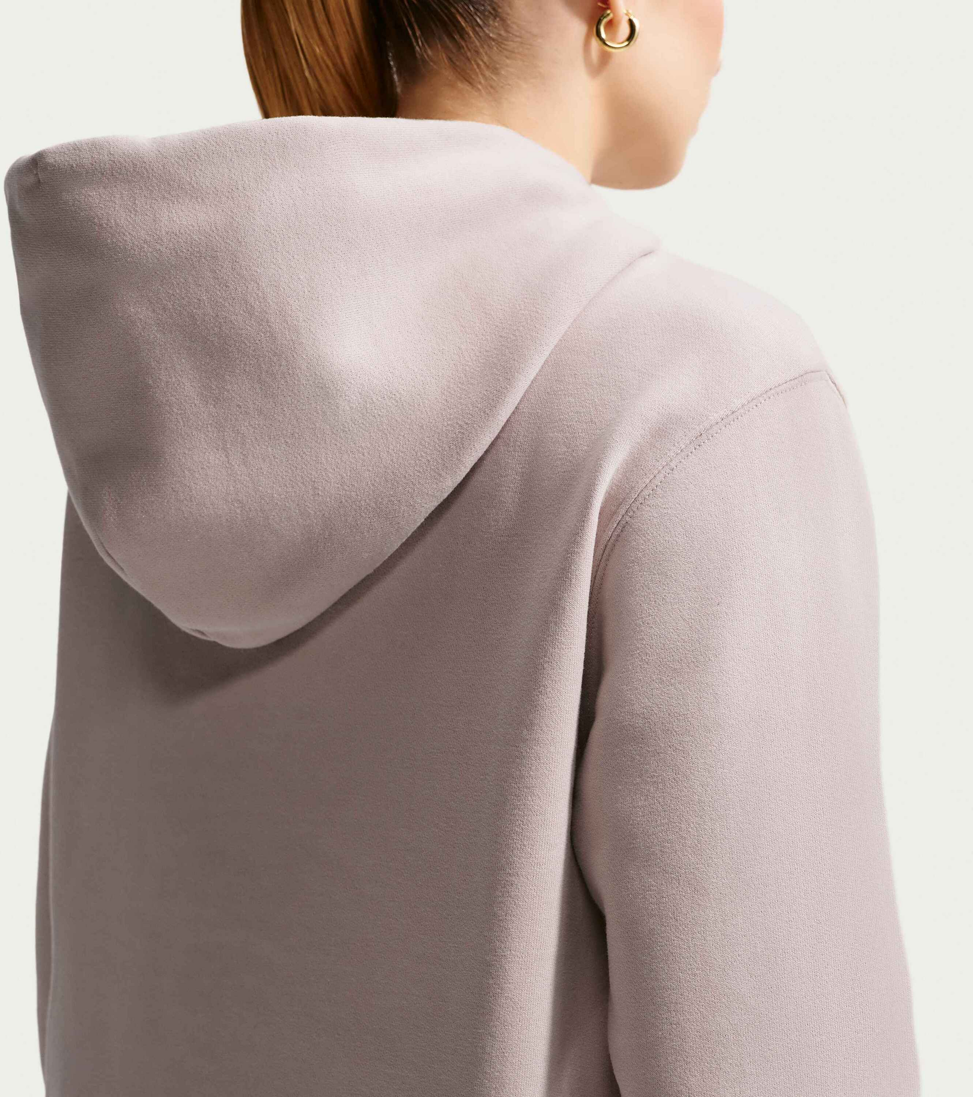 NIKE, Women's Full-zip Hoodie Studio Fleece Medium Weight