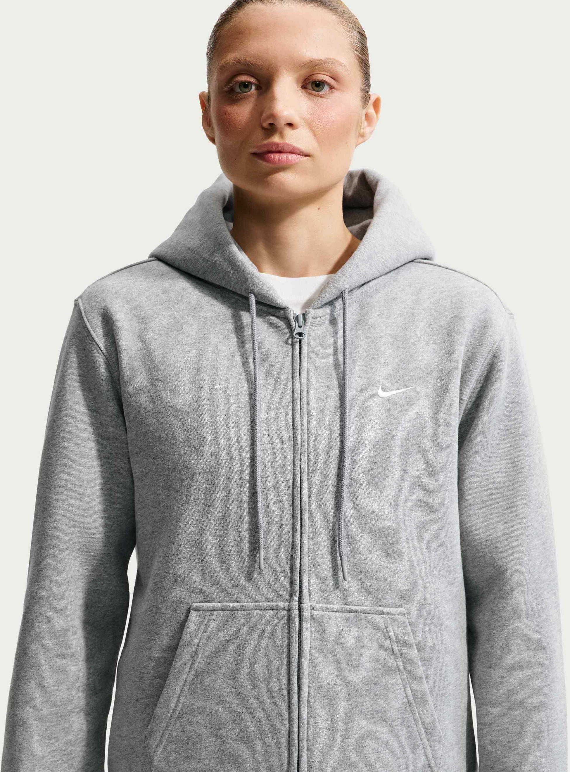 NIKE, Women's Full-zip Hoodie Studio Fleece Medium Weight