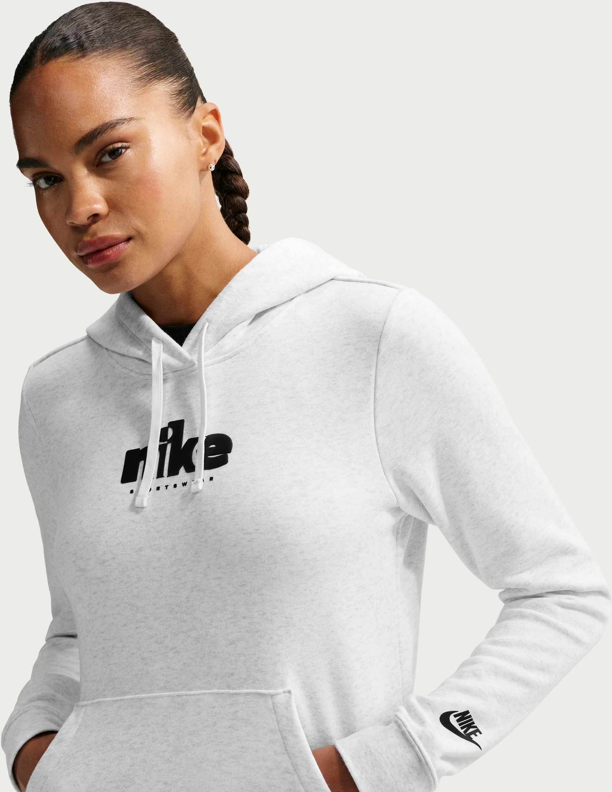 NIKE, Women's Graphic Pullover Hoodie Sportswear Club Fleece