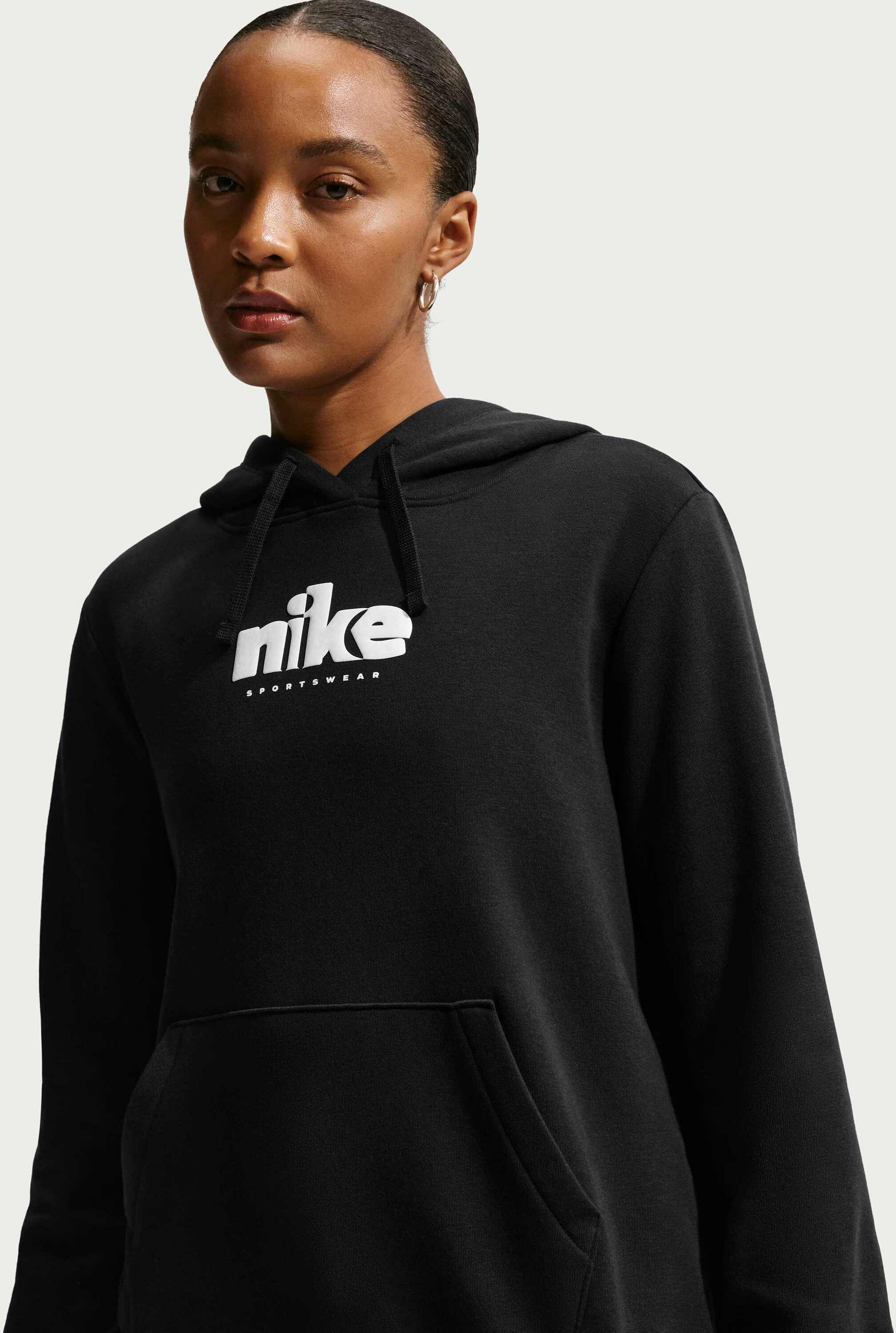 NIKE, Women's Graphic Pullover Hoodie Sportswear Club Fleece
