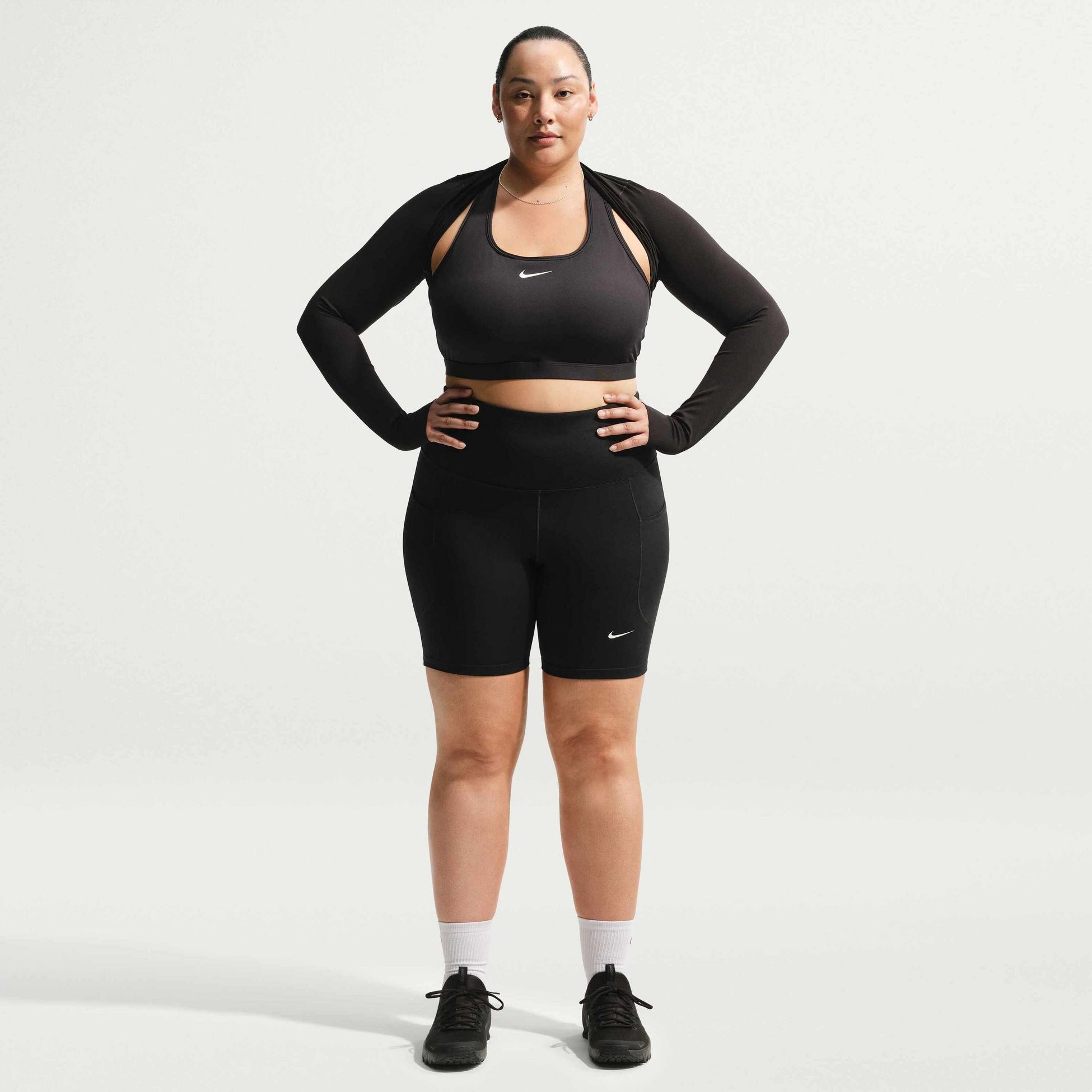 NIKE, Women's High-waisted 20cm Biker Shorts With Pockets (plus Size) One