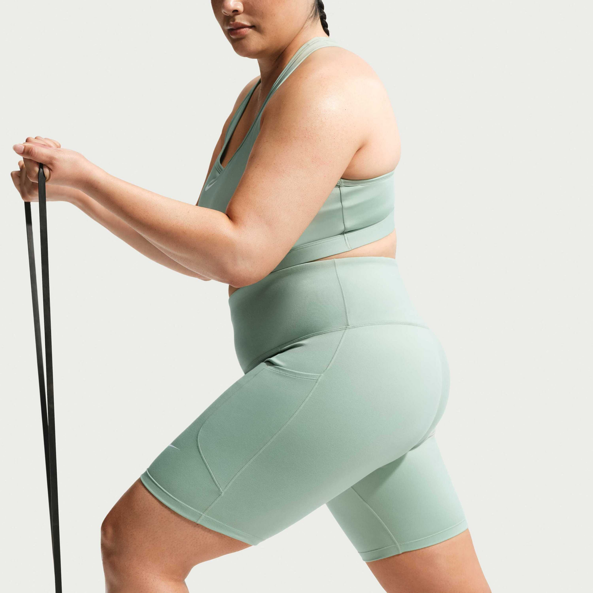 NIKE, Women's High-waisted 20cm Biker Shorts With Pockets (plus Size) One