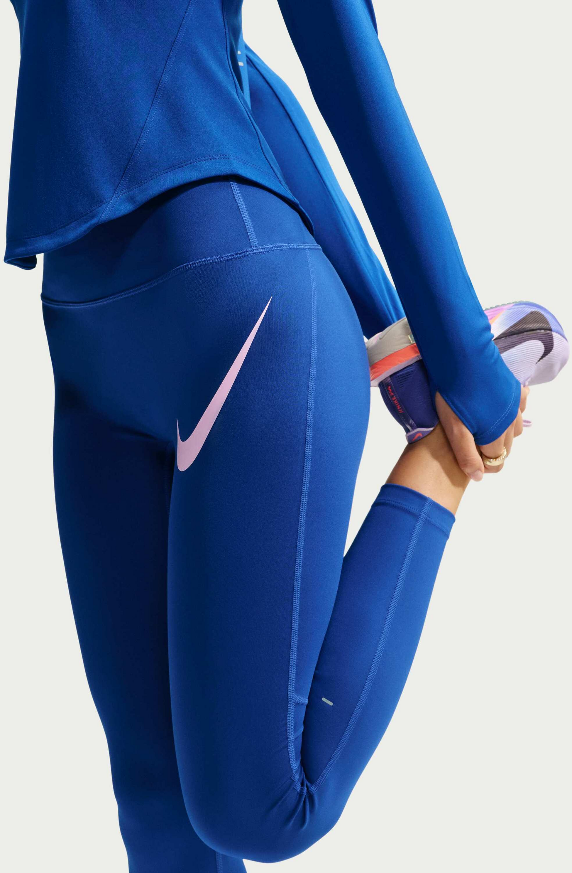 NIKE, Women's High-waisted 7/8 Running Leggings Tempo Swoosh Run