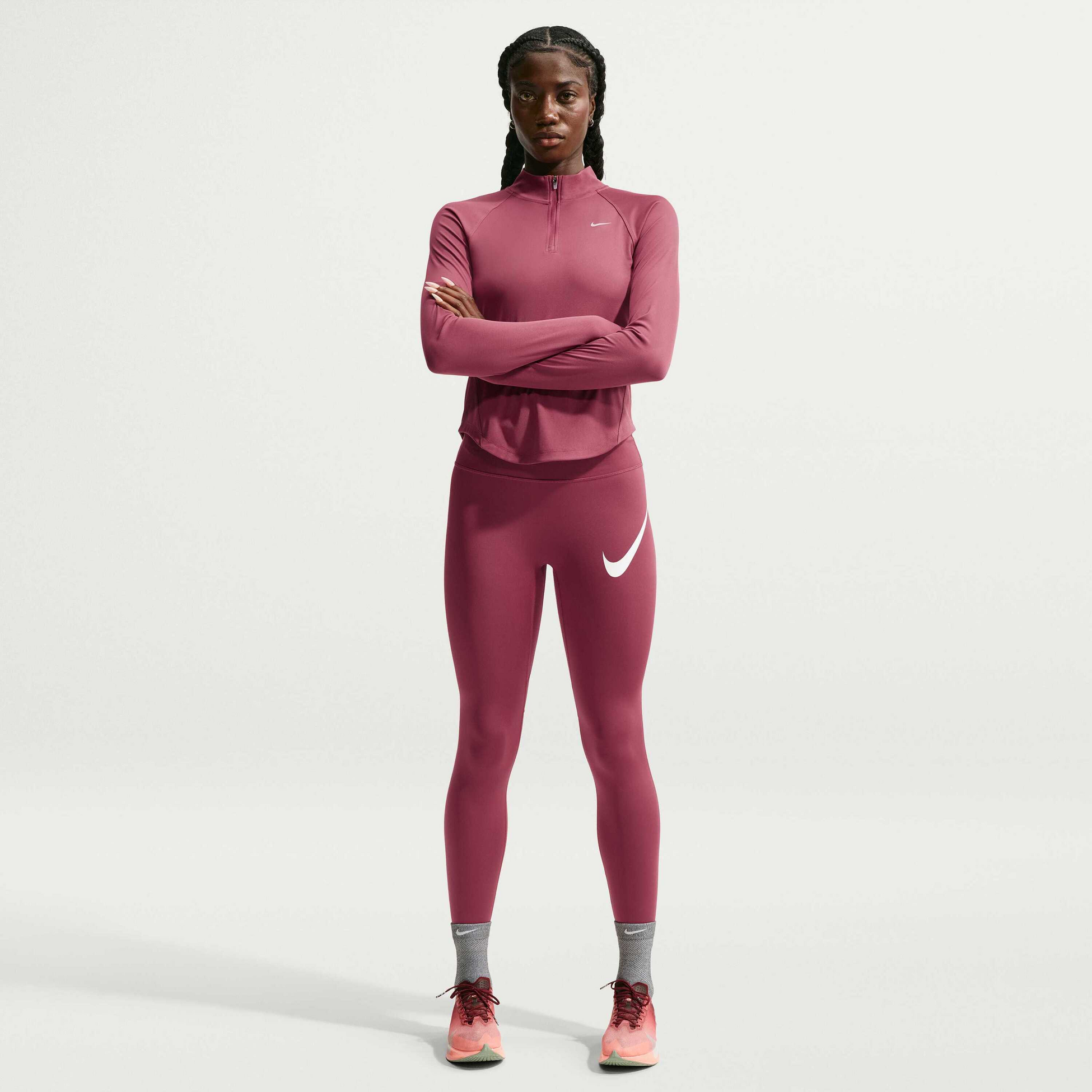NIKE, Women's High-waisted 7/8 Running Leggings Tempo Swoosh Run
