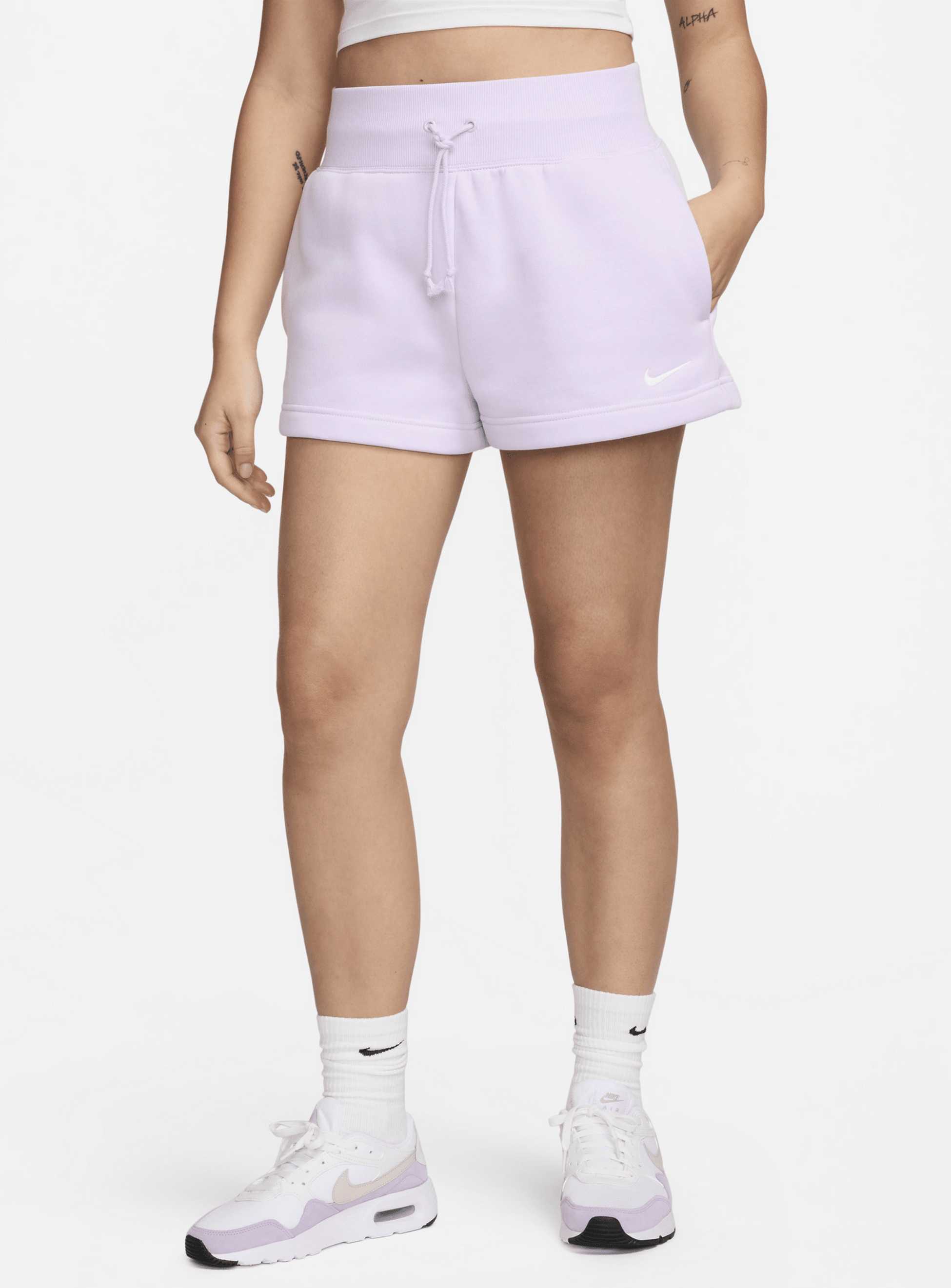 NIKE, Women's High-waisted Loose Shorts Sportswear Phoenix Fleece