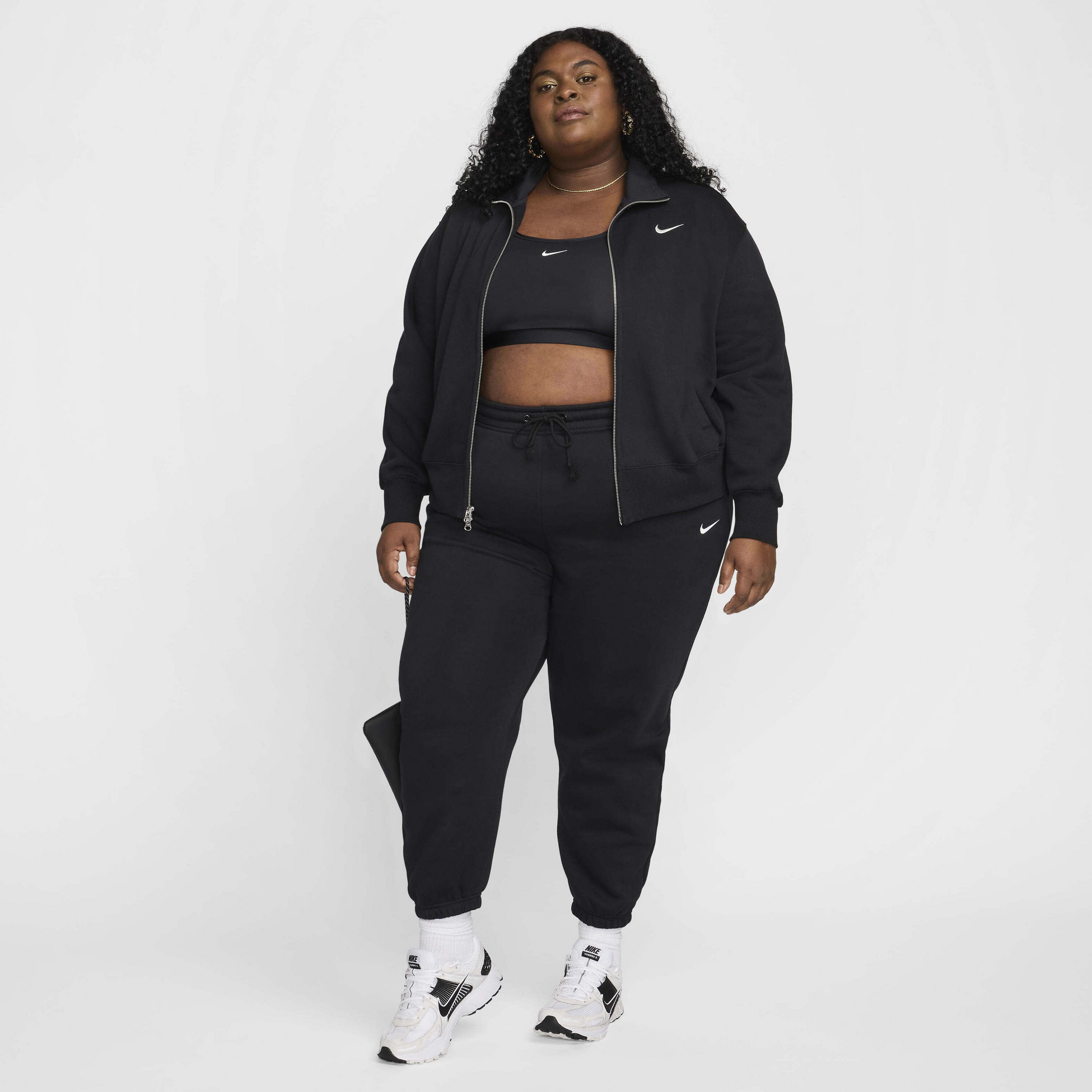 NIKE, Women's High-waisted Oversized Tracksuit Bottoms (plus Size) Sportswear Phoenix Fleece