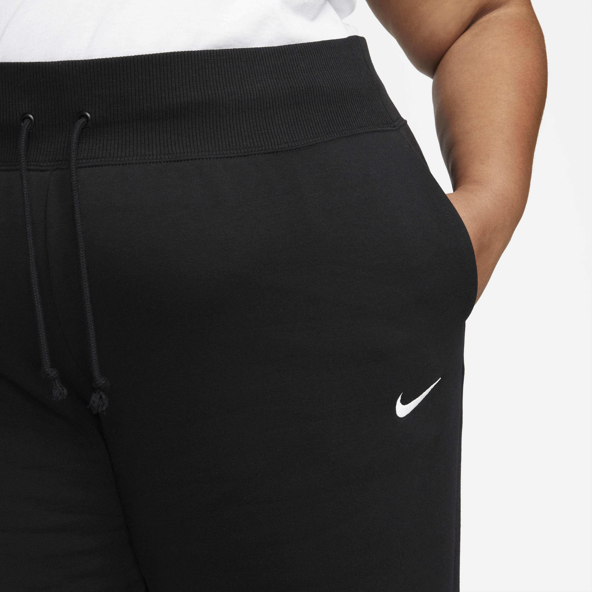 NIKE, Women's High-waisted Wide-leg Tracksuit Bottoms (plus Size) Sportswear Phoenix Fleece