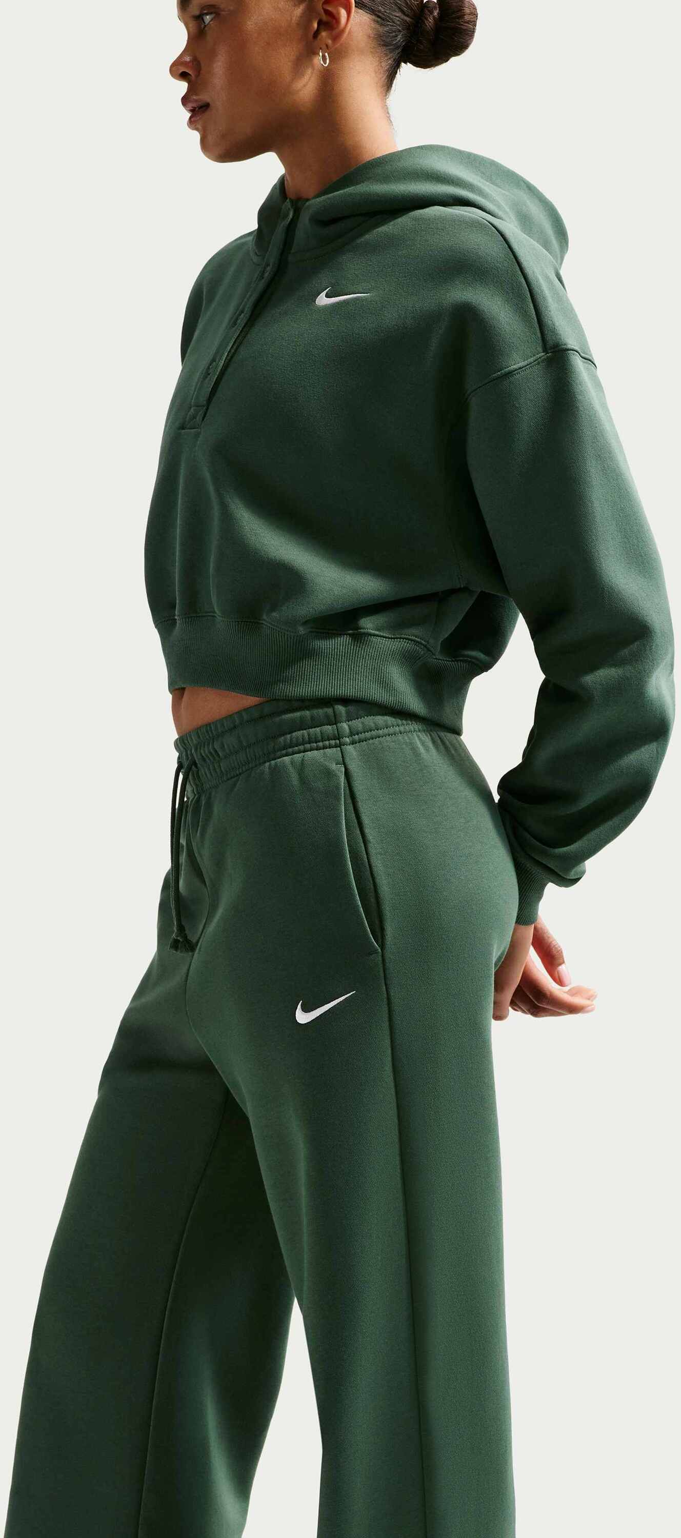 NIKE, Women's High-waisted Wide-leg Trousers Sportswear Phoenix Fleece