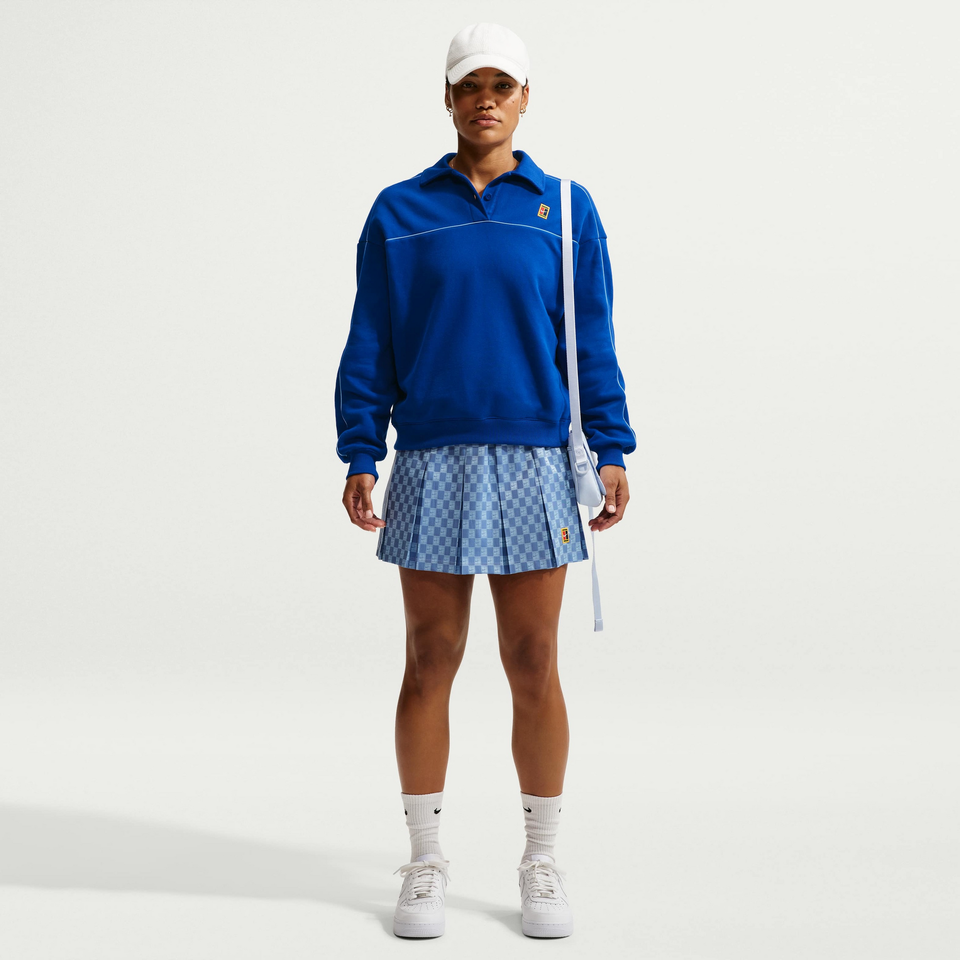 NIKE, Women's Long-sleeve Fleece Tennis Top Nikecourt Court Collection