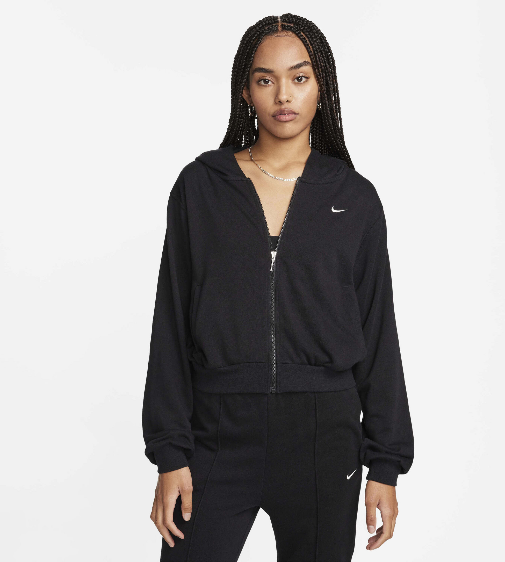 NIKE, Women's Loose Full-zip French Terry Hoodie Sportswear Chill Terry