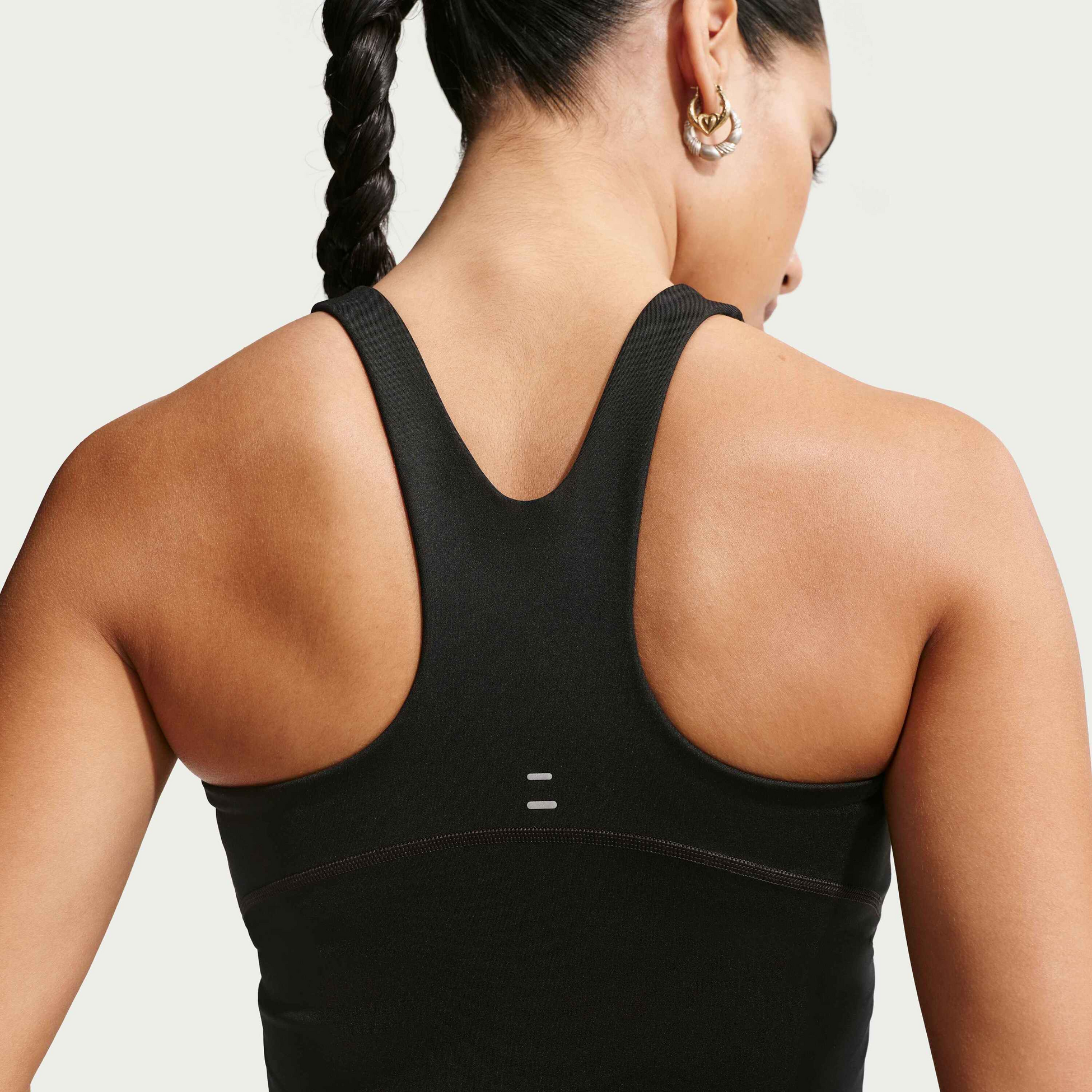 NIKE, Women's Medium-support Cropped Sports Bra Tank Top Tempo