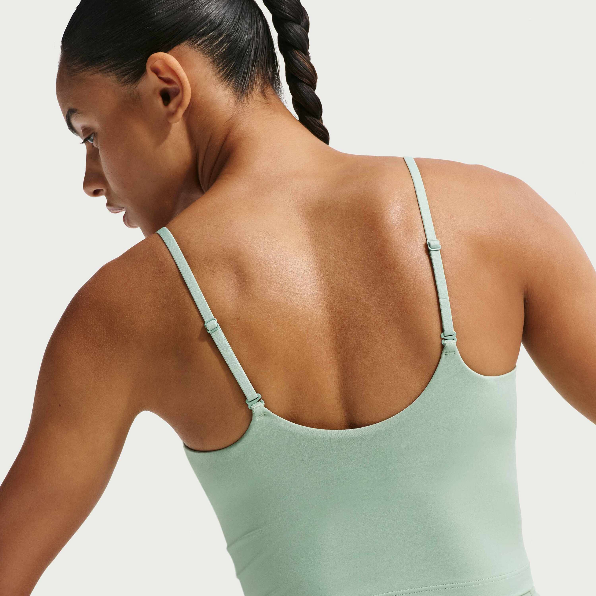 NIKE, Women's Medium-support Padded Adjustable Sports Bra Tank Top One