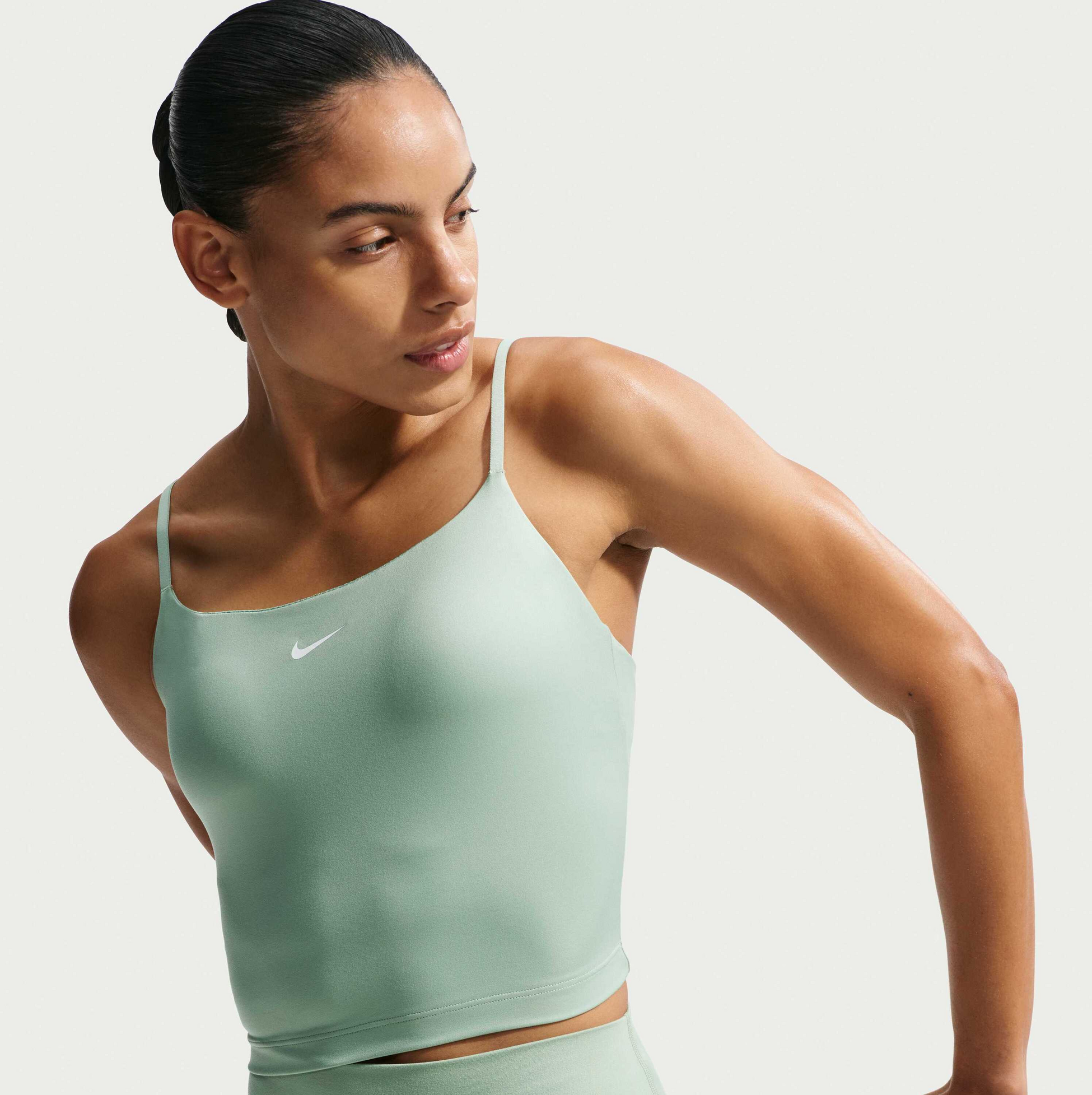 NIKE, Women's Medium-support Padded Adjustable Sports Bra Tank Top One