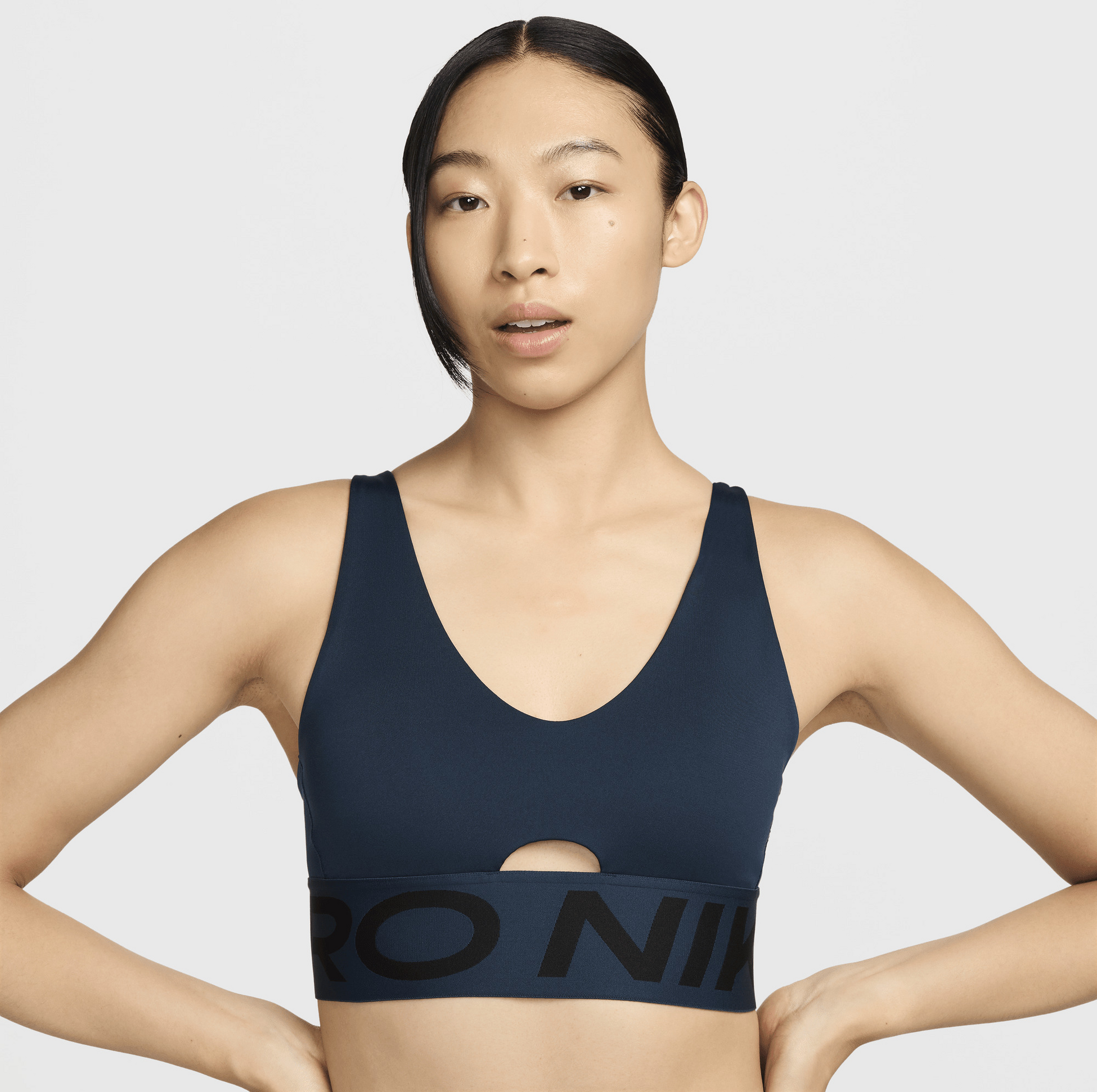 NIKE, Women's Medium-support Padded Sports Bra Pro Indy Plunge