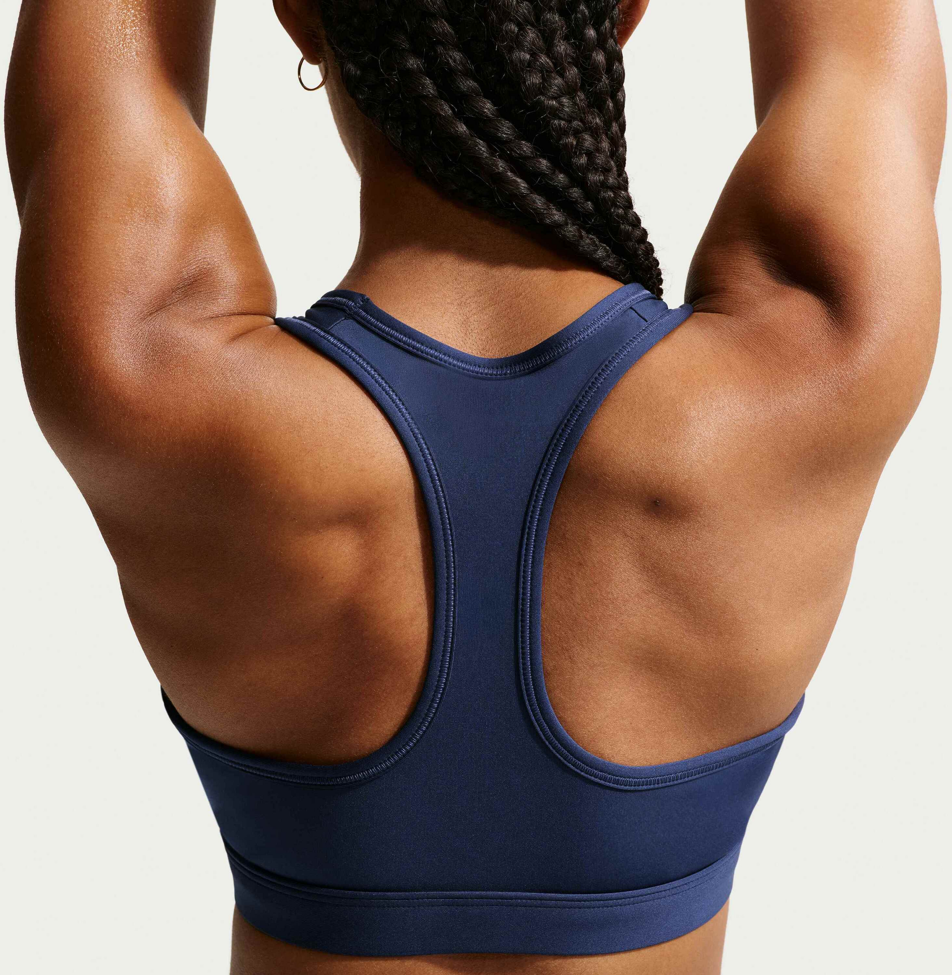 NIKE, Women's Medium-support Padded Sports Bra Swoosh