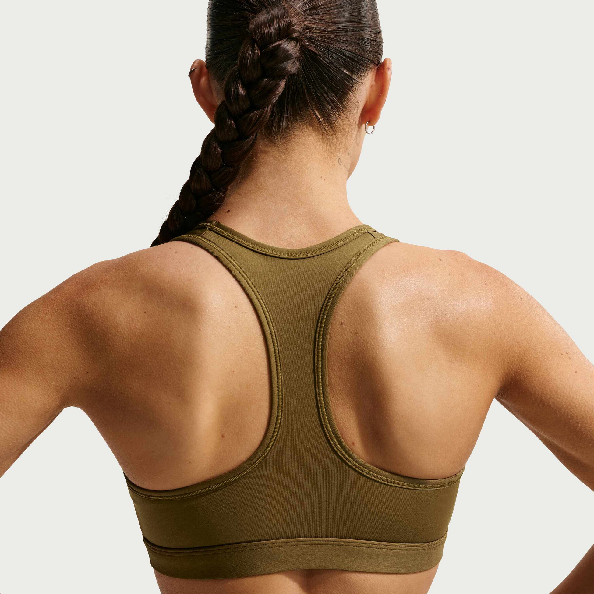 NIKE, Women's Medium-support Padded Sports Bra Swoosh