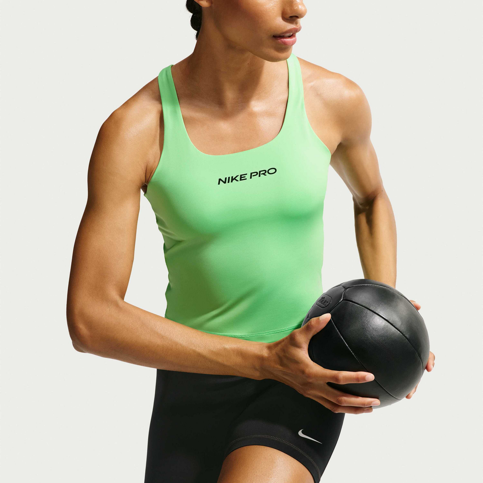 NIKE, Women's Medium-support Padded Sports Bra Tank Pro Sculpt
