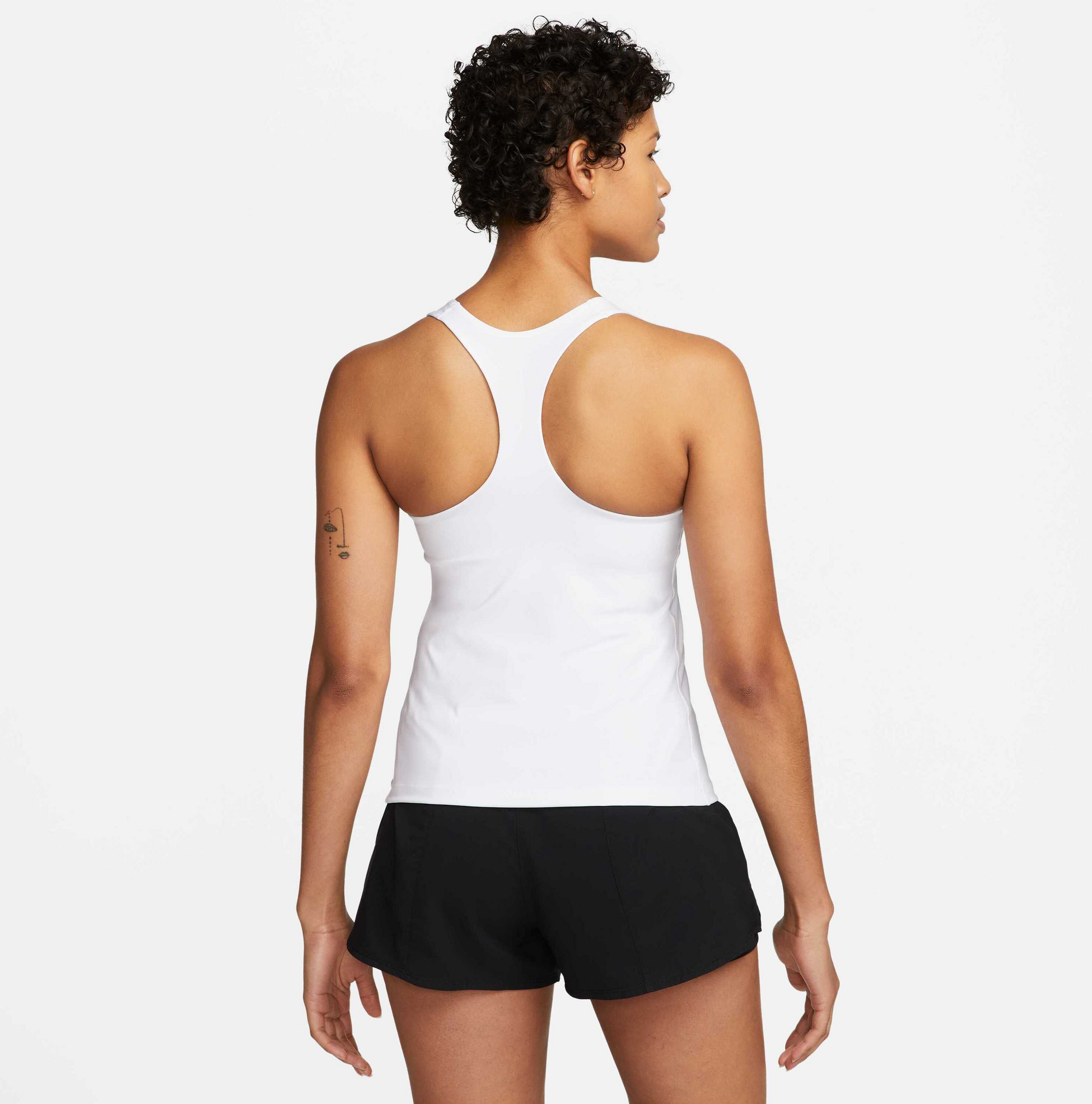 NIKE, Women's Medium-support Padded Sports Bra Tank Swoosh