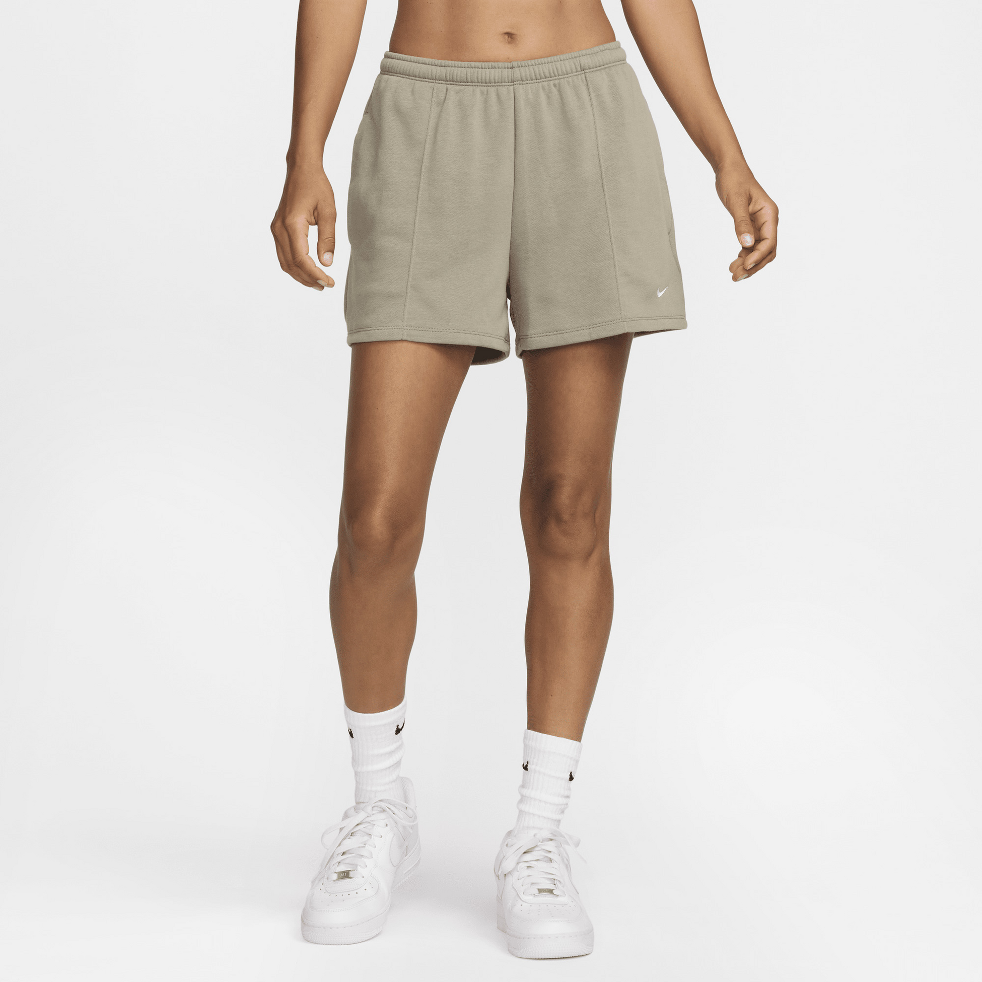 NIKE, Women's Mid-rise 10cm (approx.) French Terry Shorts Sportswear Chill Terry