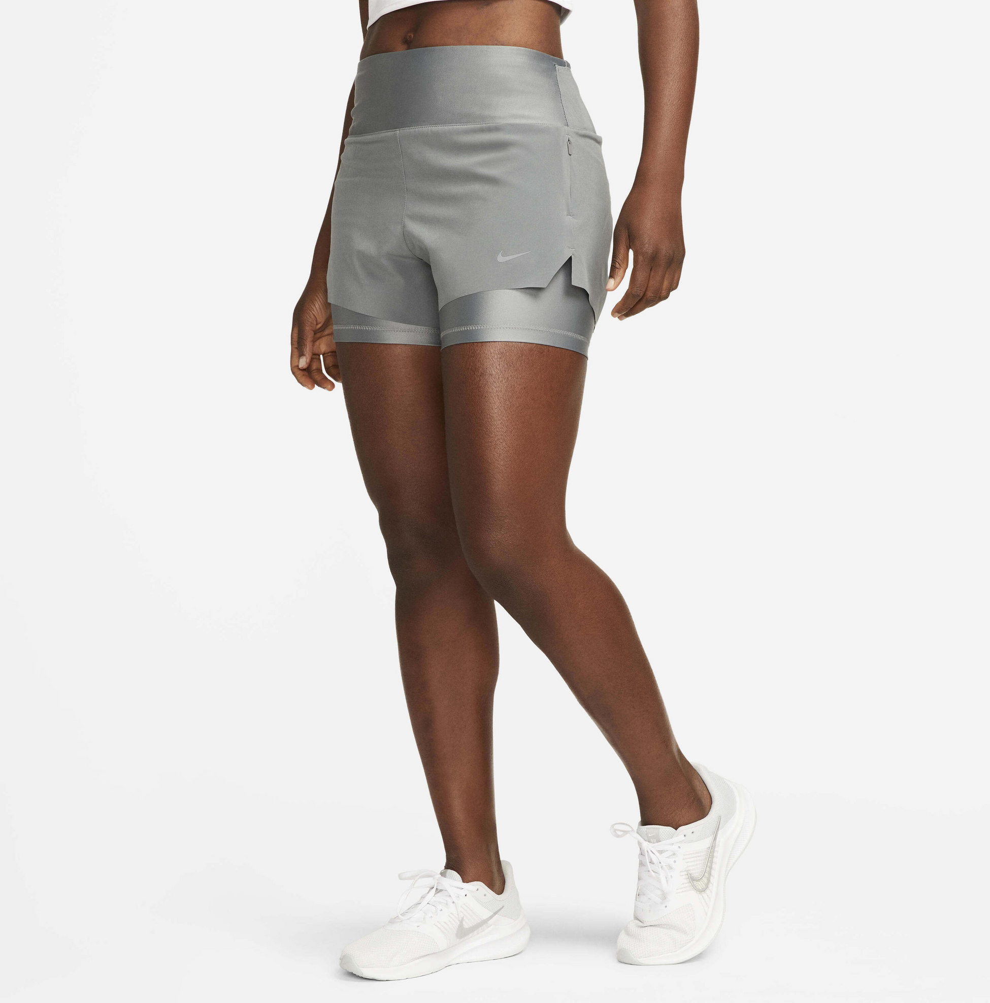 NIKE, Women's Mid-rise 8cm (approx.) 2-in-1 Running Shorts With Pockets Dri-fit Swift