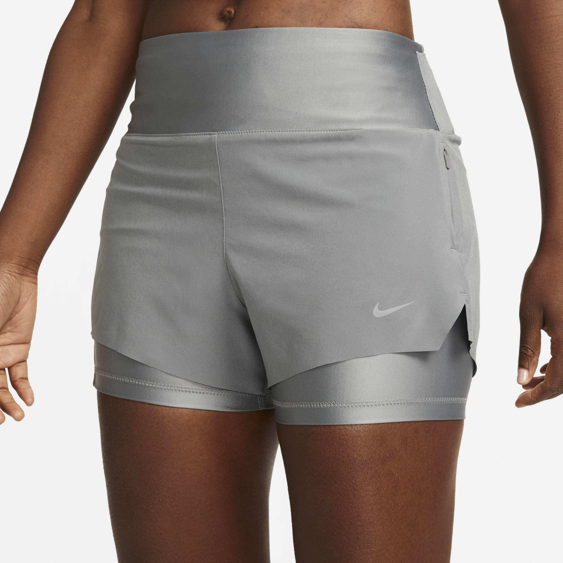 NIKE, Women's Mid-rise 8cm (approx.) 2-in-1 Running Shorts With Pockets Dri-fit Swift