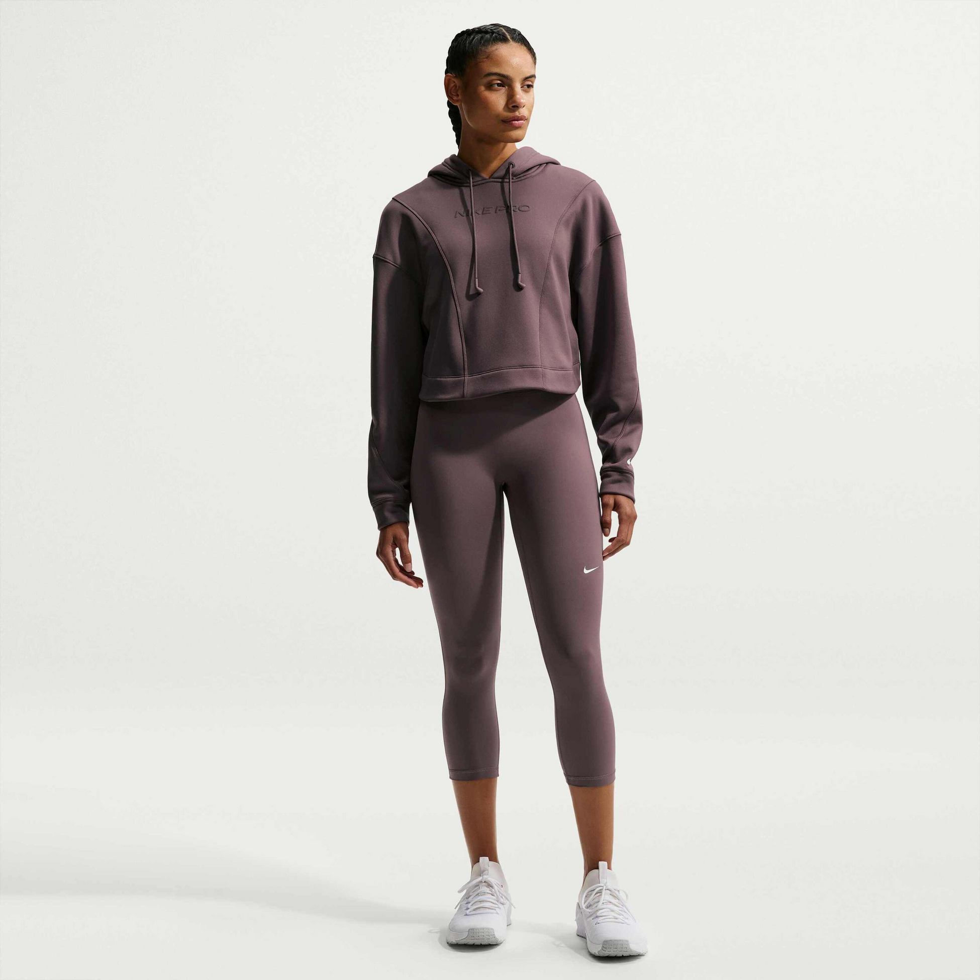 NIKE, Women's Mid-rise Crop Leggings Pro