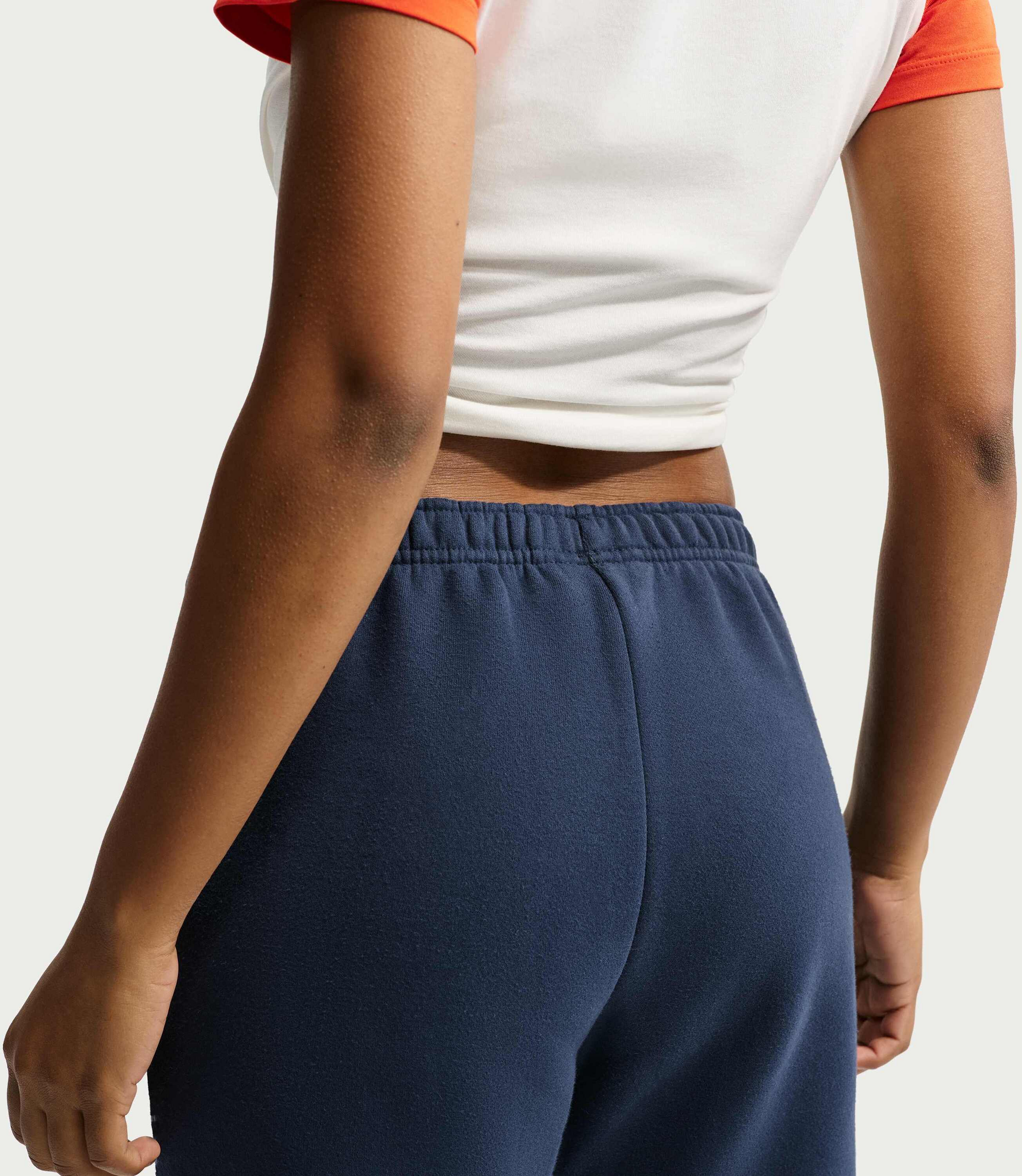 NIKE, Women's Mid-rise Cuffed Trousers Studio Fleece Medium Weight