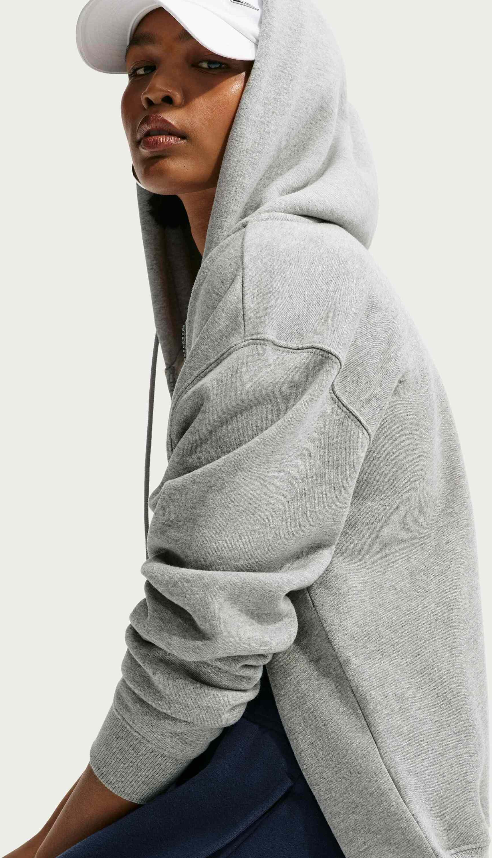 NIKE, Women's Mid-rise Cuffed Trousers Studio Fleece Medium Weight