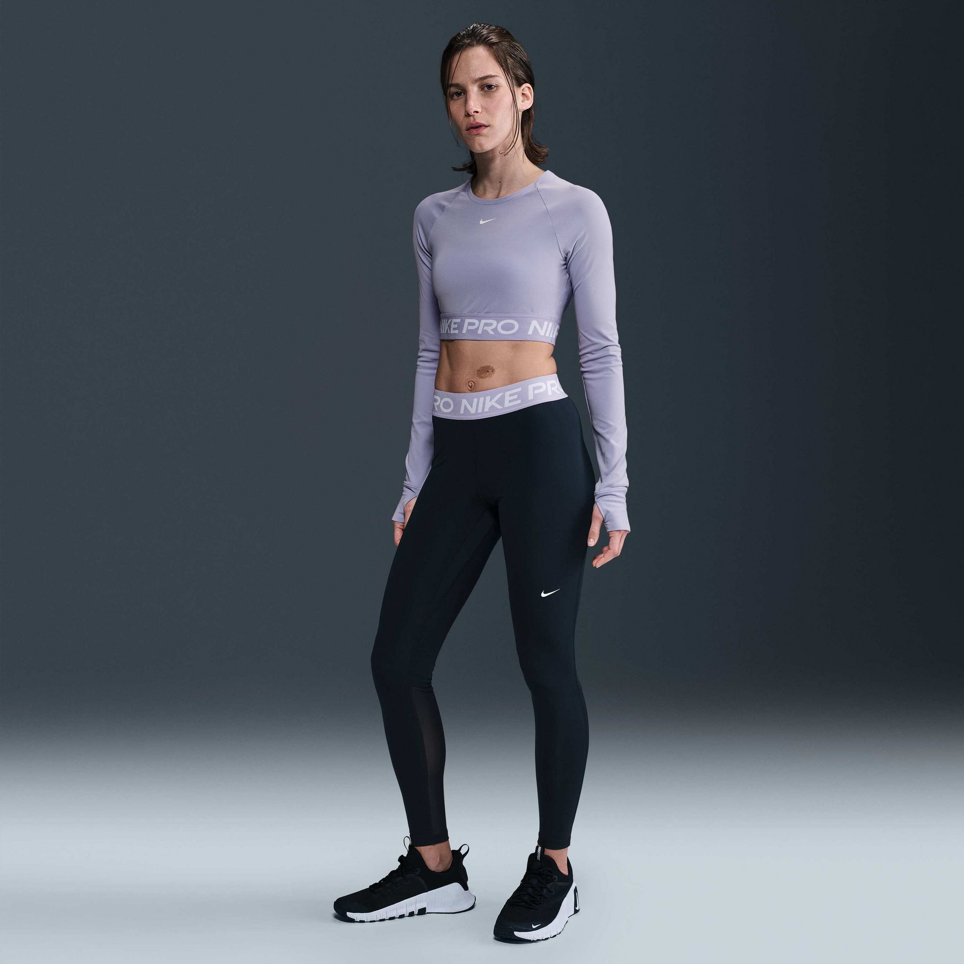NIKE, Women's Mid-rise Mesh-panelled Leggings Pro