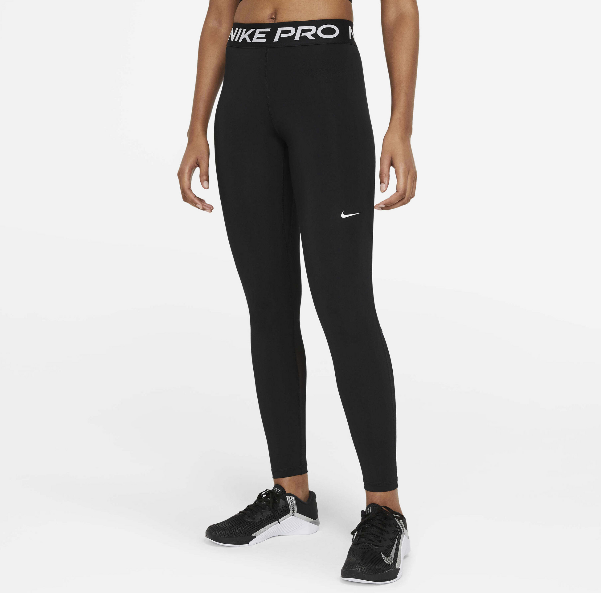 NIKE, Women's Mid-rise Mesh-panelled Leggings Pro